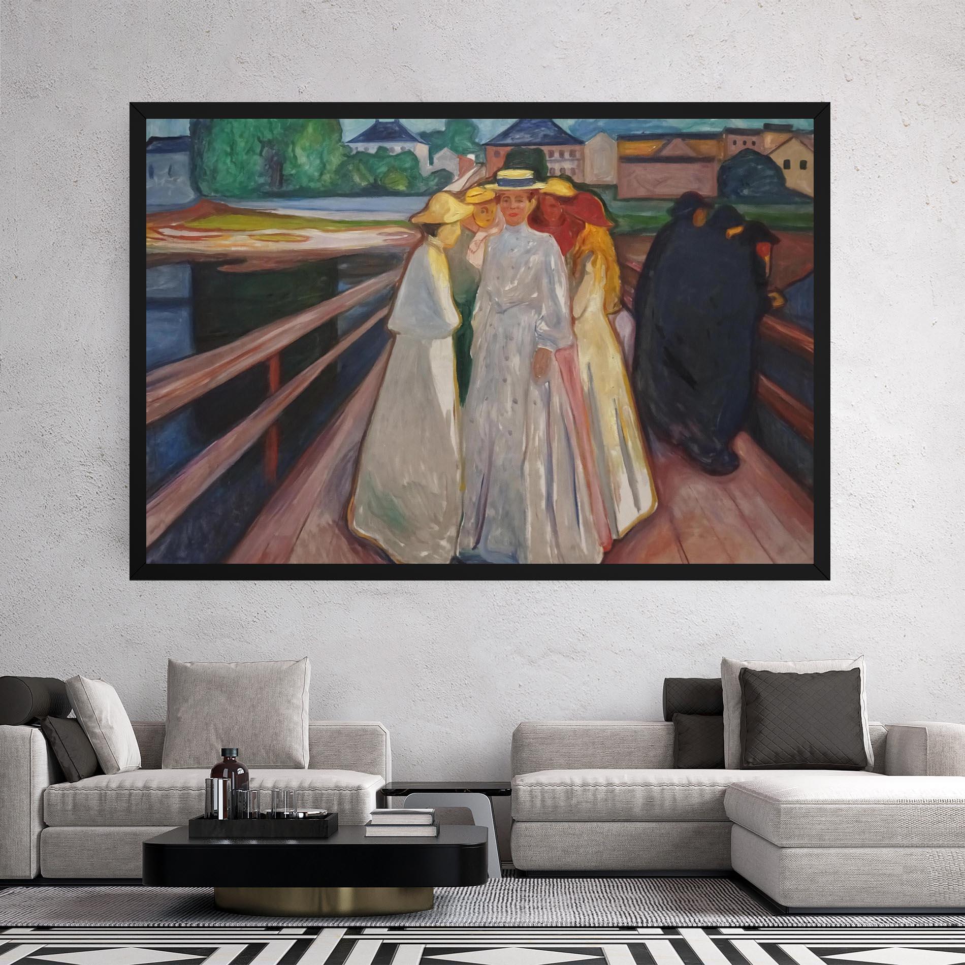 Leinwandbild Munch Art mockup 2