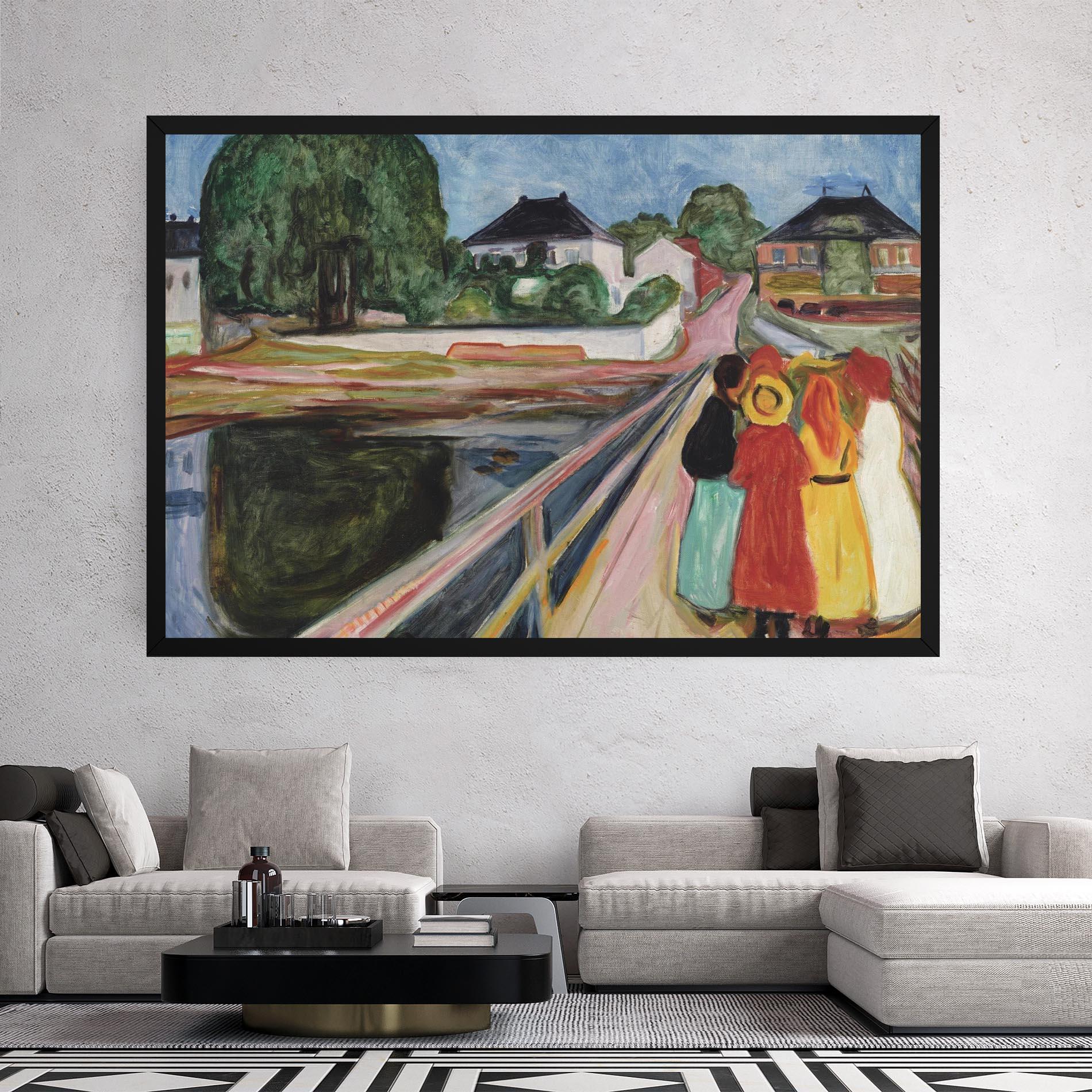 Leinwandbild Pikene Pa Broen mockup 2