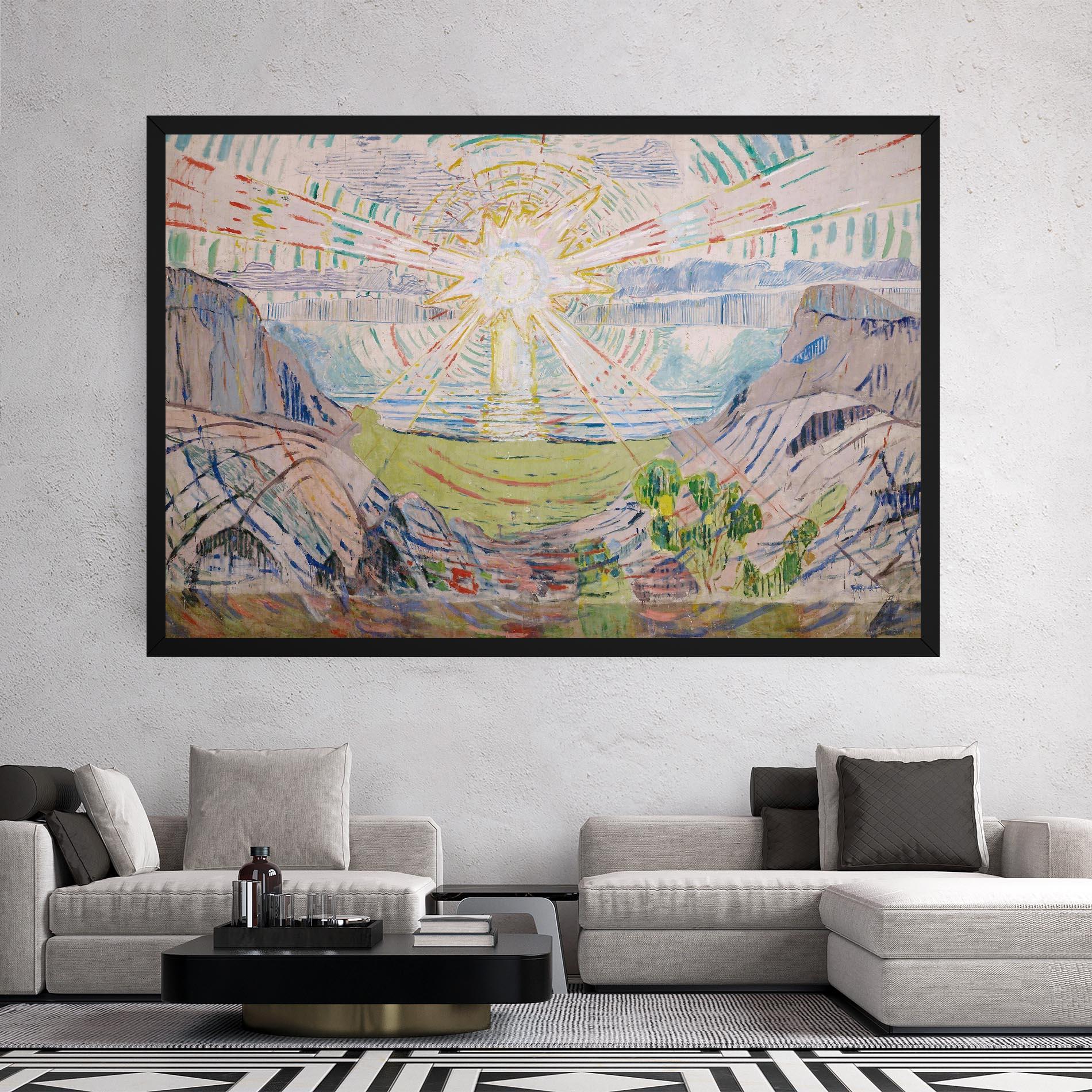 Leinwandbild The Sun Art mockup 2