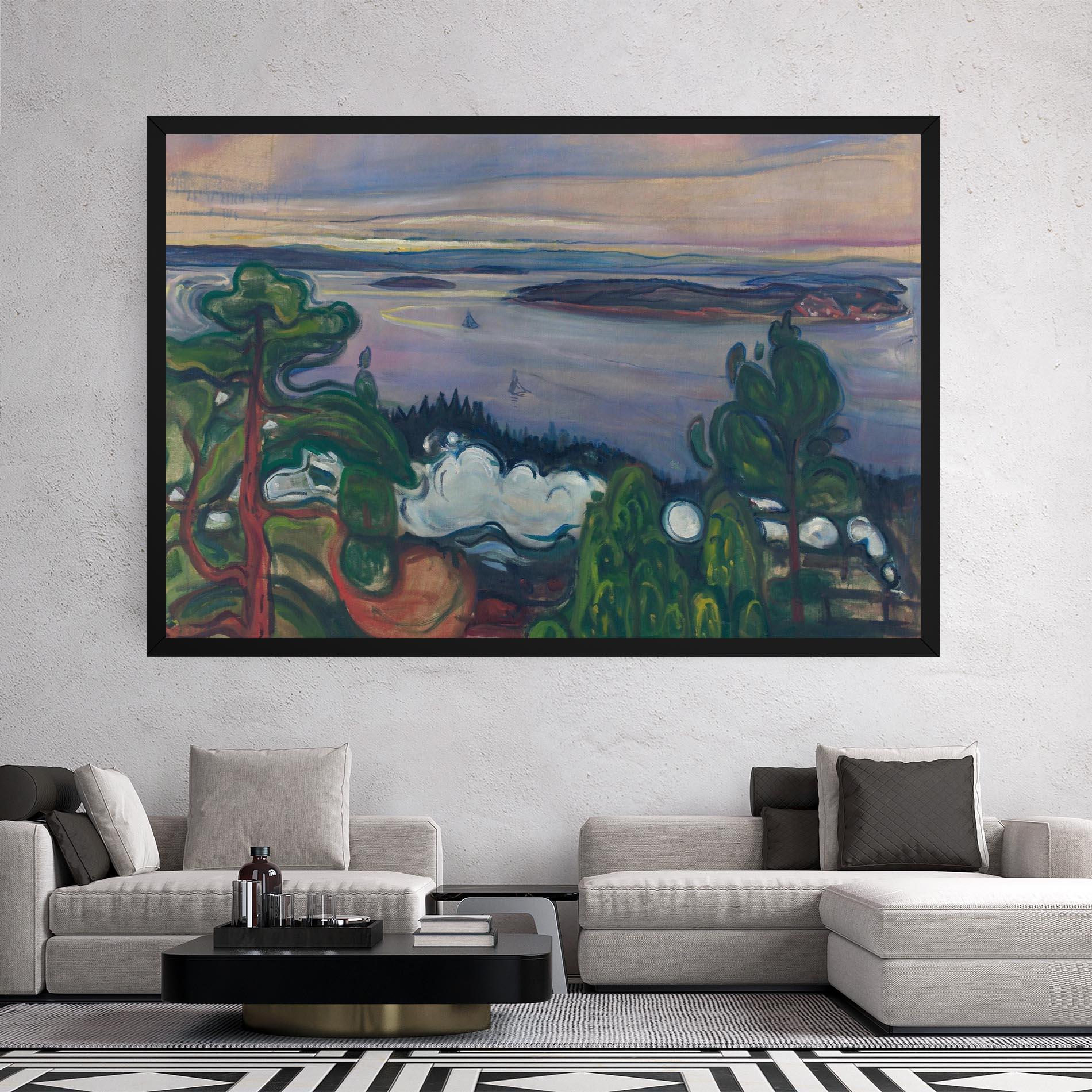 Leinwandbild Train Smoke mockup 2