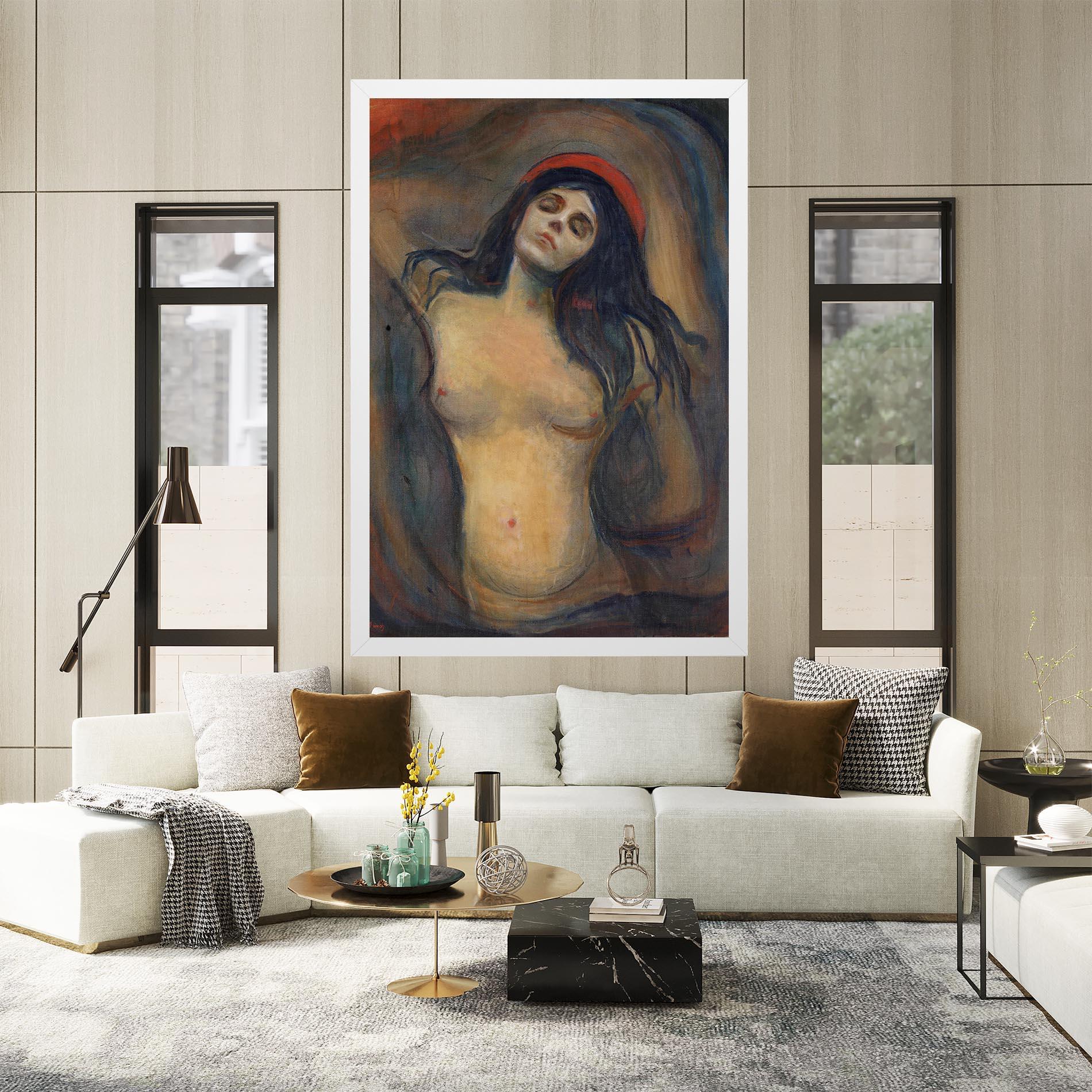Leinwandbild Madonna Oil Painting mockup 2