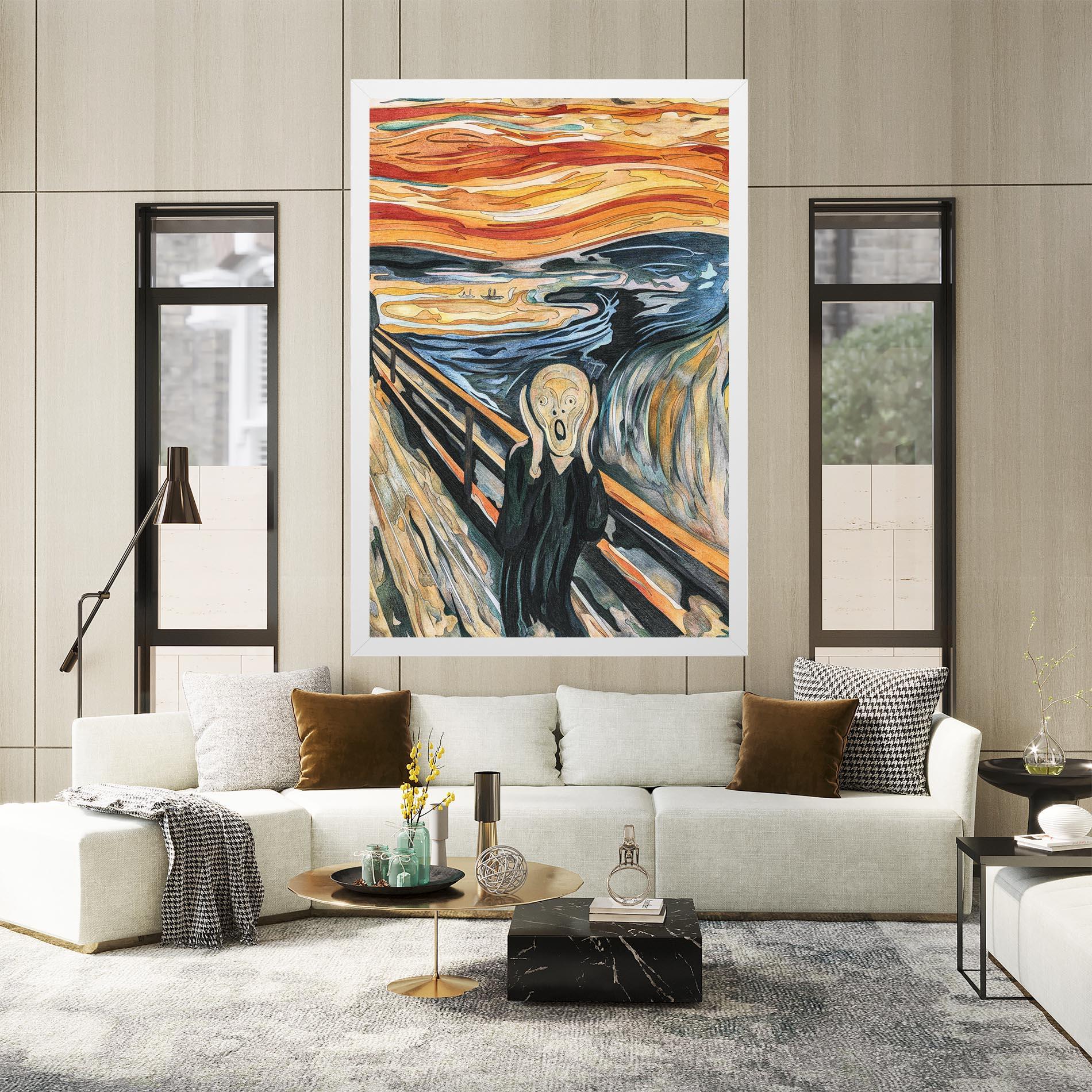 Leinwandbild The Scream mockup 2