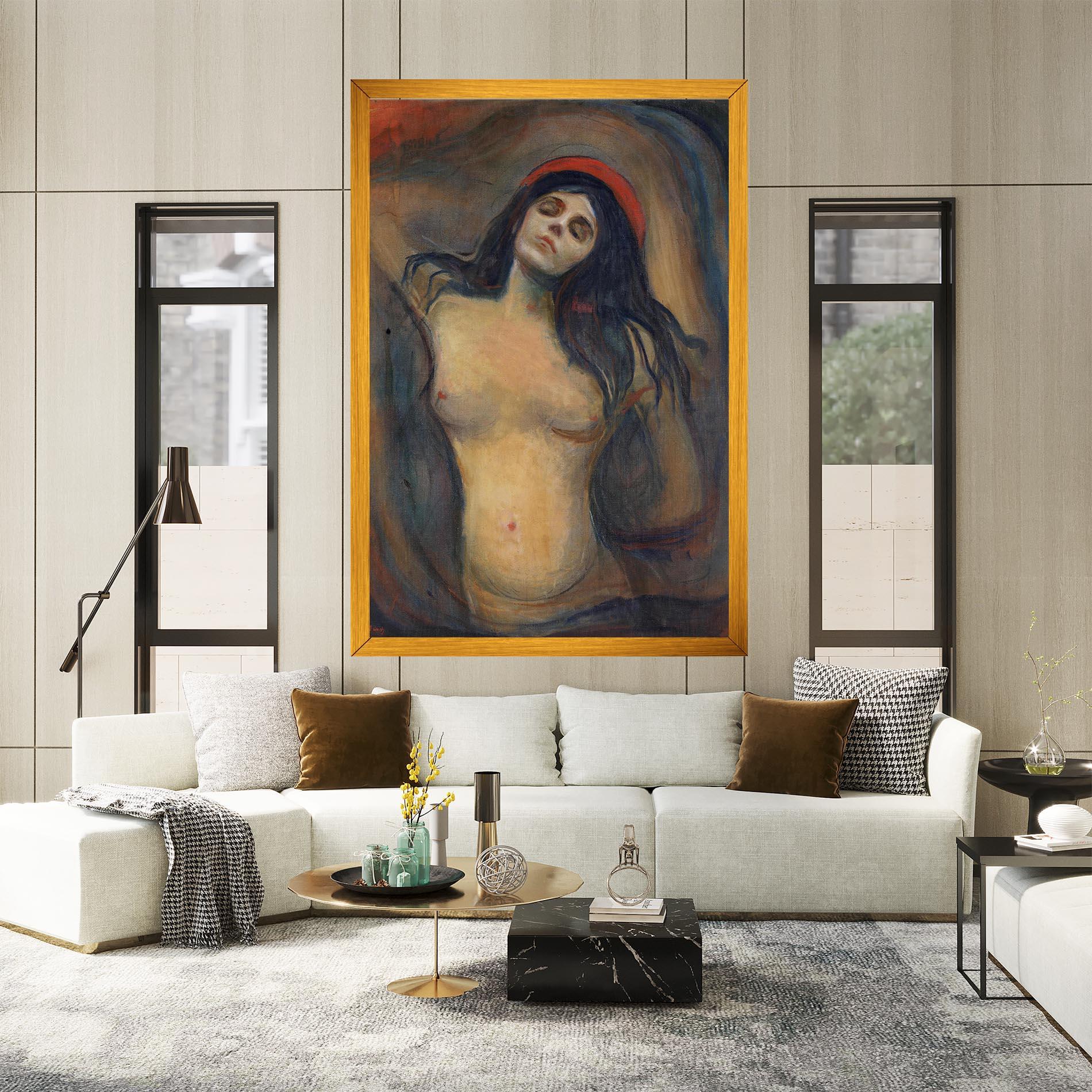 Leinwandbild Madonna Oil Painting mockup 2