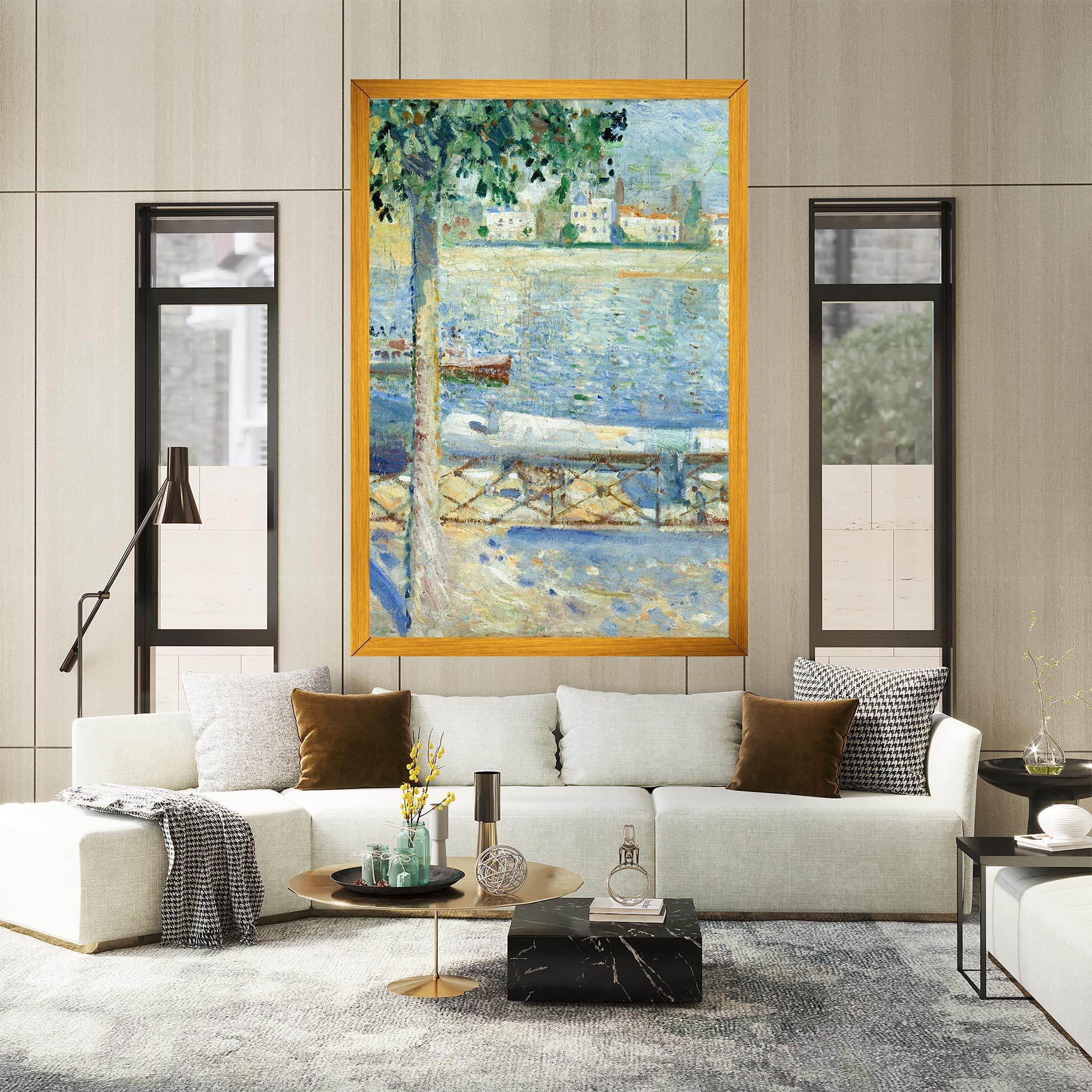 Leinwandbild Seine At Saint mockup 2