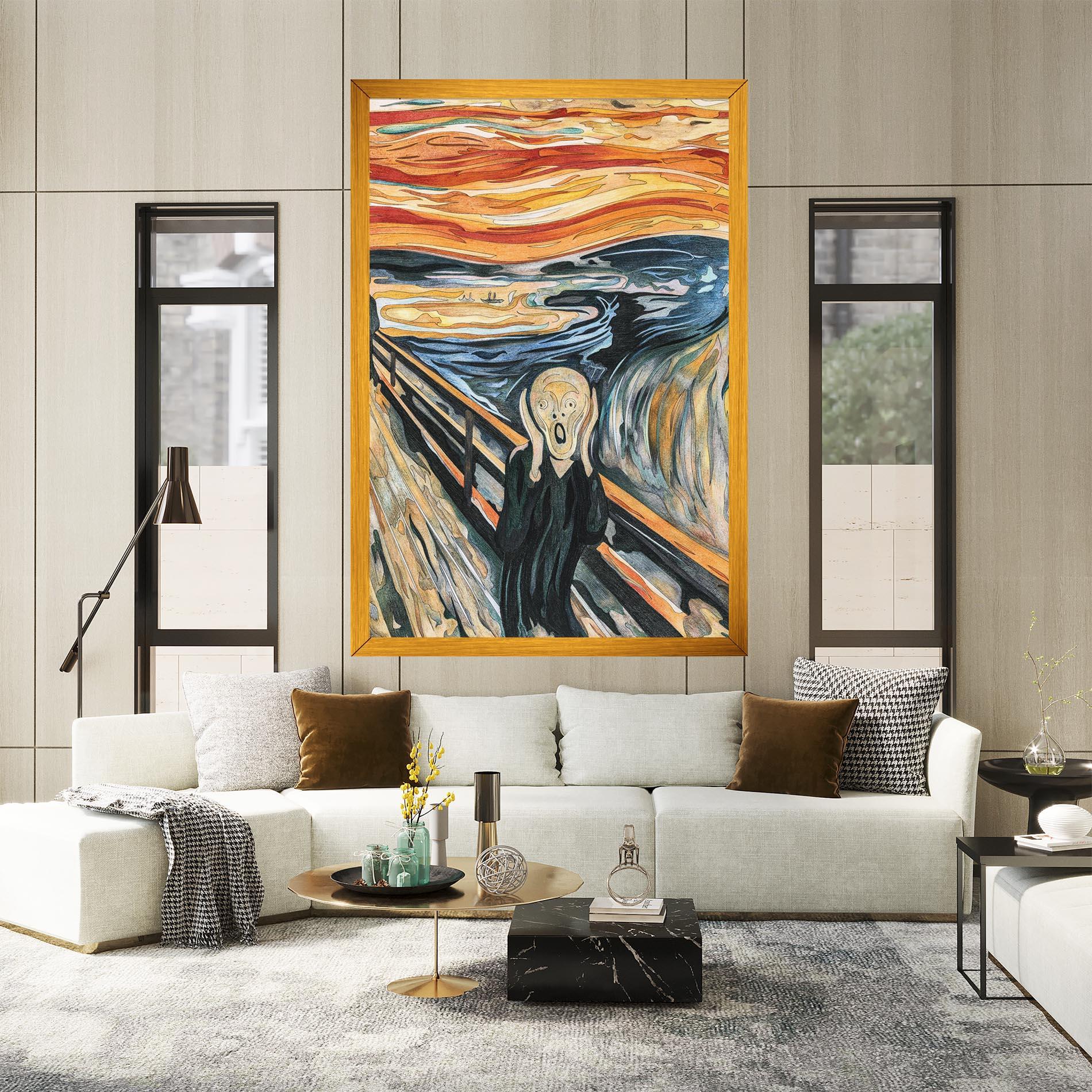 Leinwandbild The Scream mockup 2