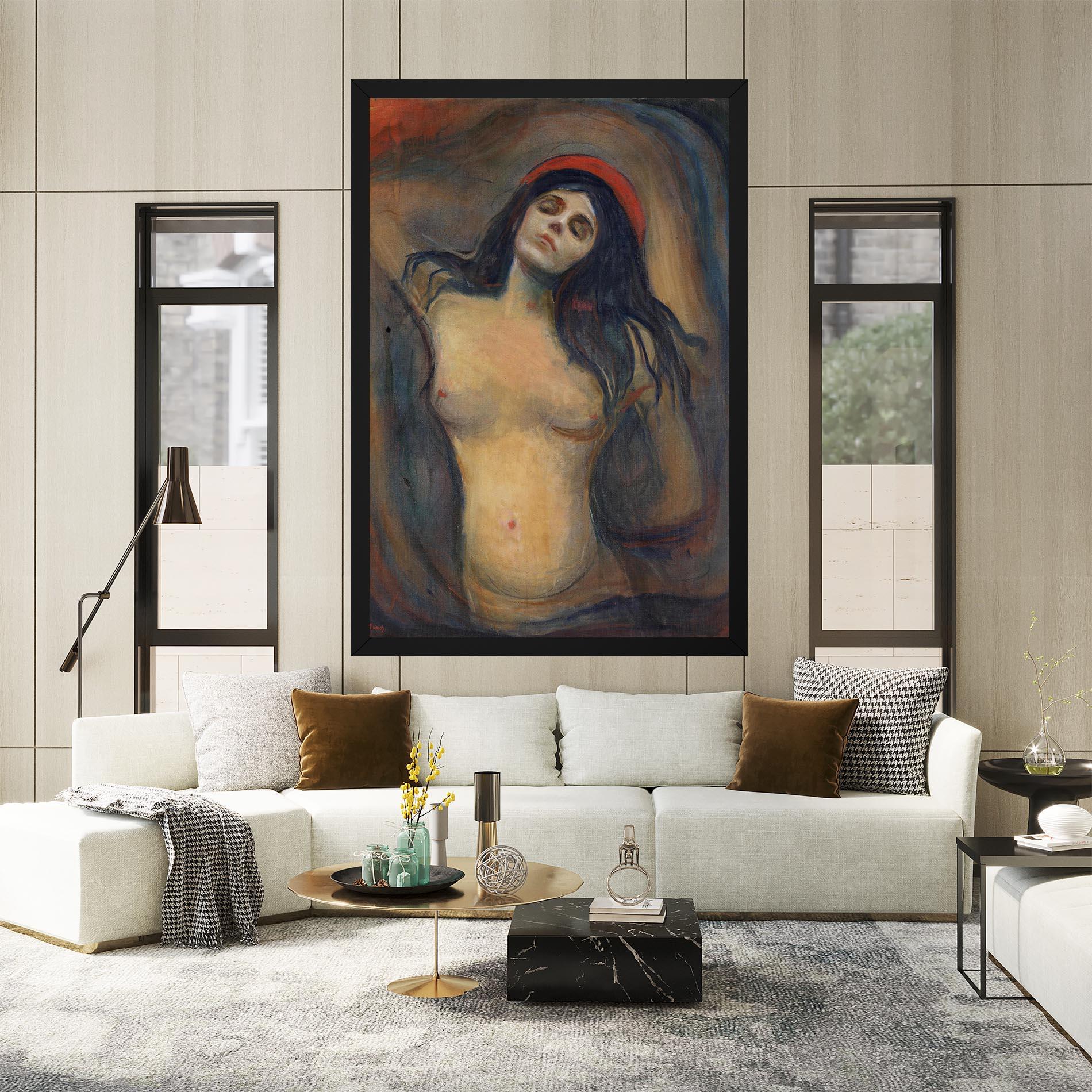 Leinwandbild Madonna Oil Painting mockup 2