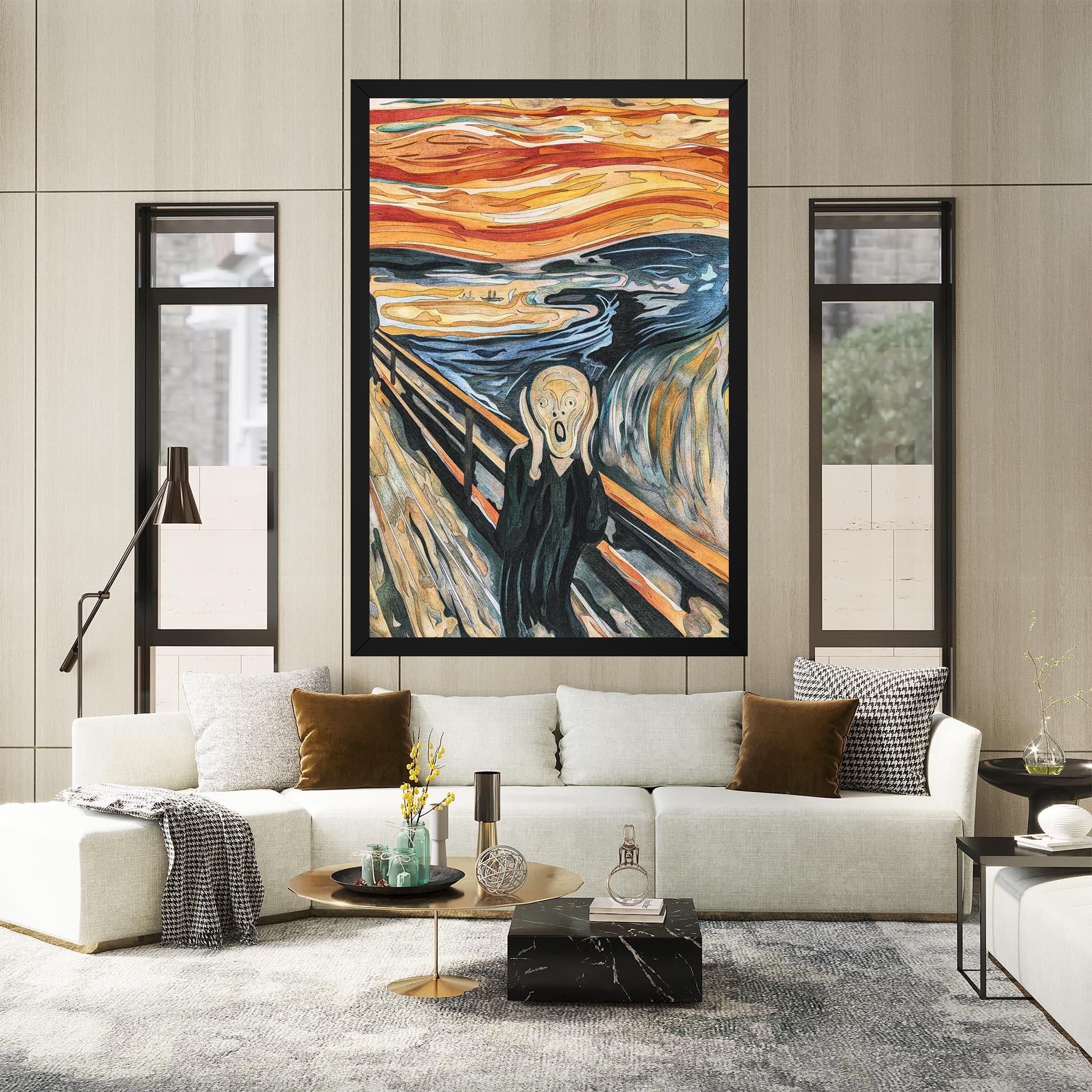 Leinwandbild The Scream mockup 2