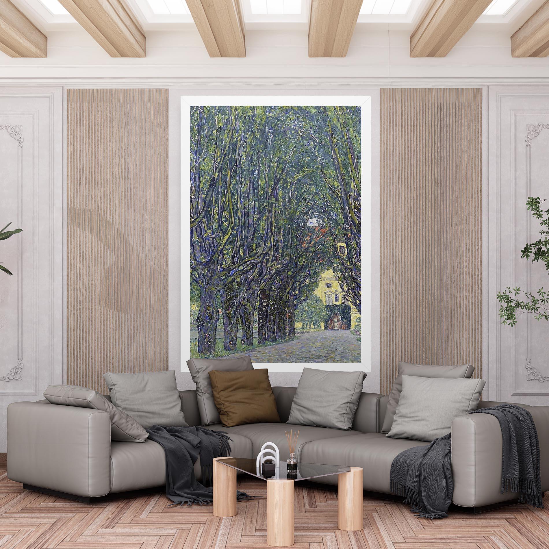 Leinwandbild Allee At Schloss Kammer mockup 6