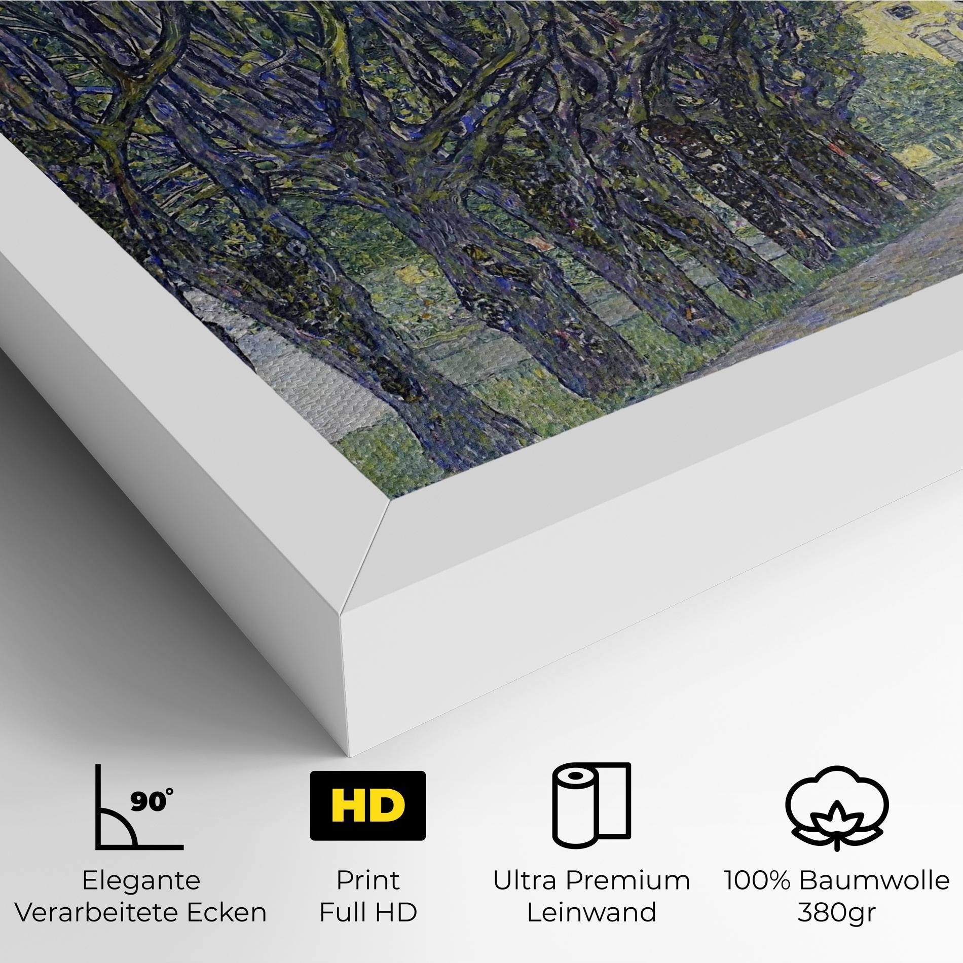 Leinwandbild Allee At Schloss Kammer mockup 4