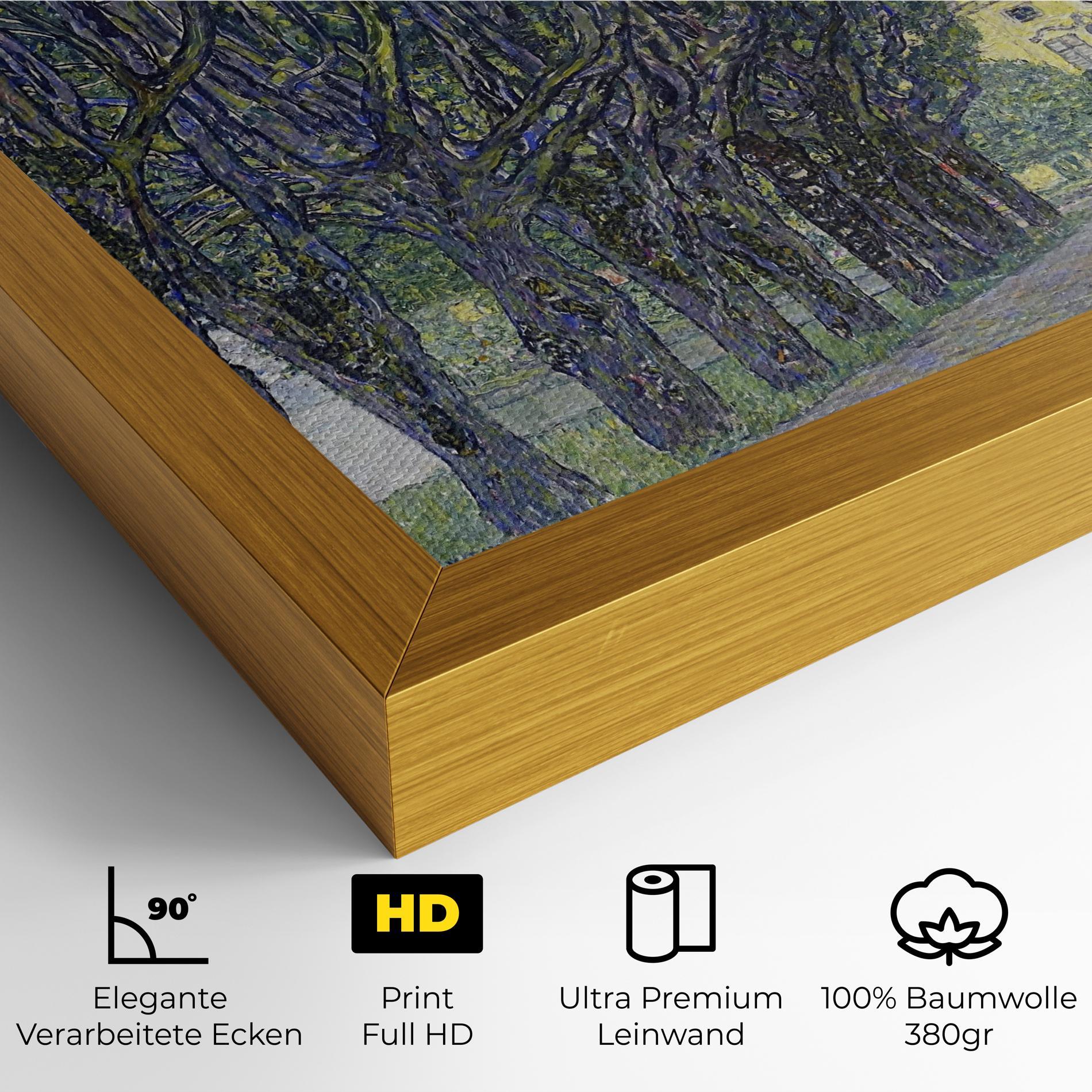 Leinwandbild Allee At Schloss Kammer mockup 4