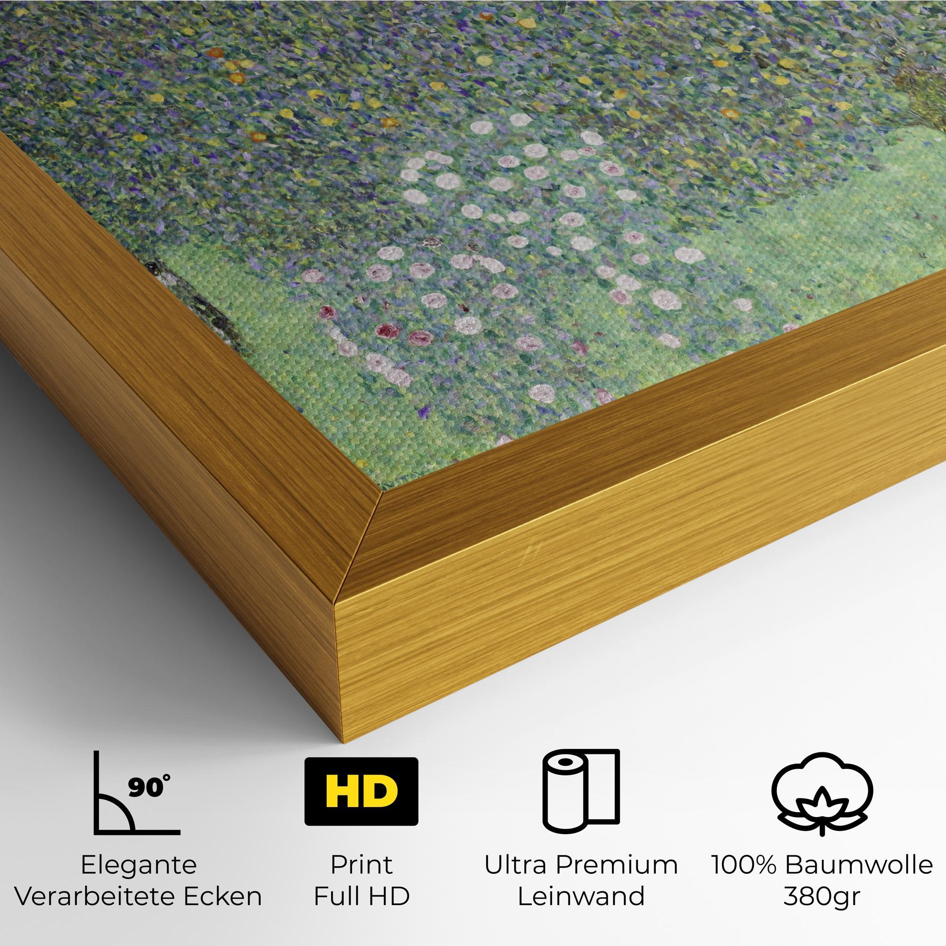 Leinwandbild Rosebushes mockup 4