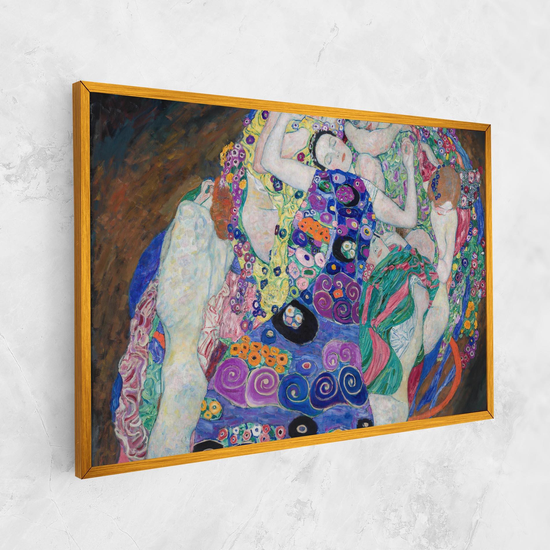 Leinwandbild Klimt Die Jungfrau mockup 1