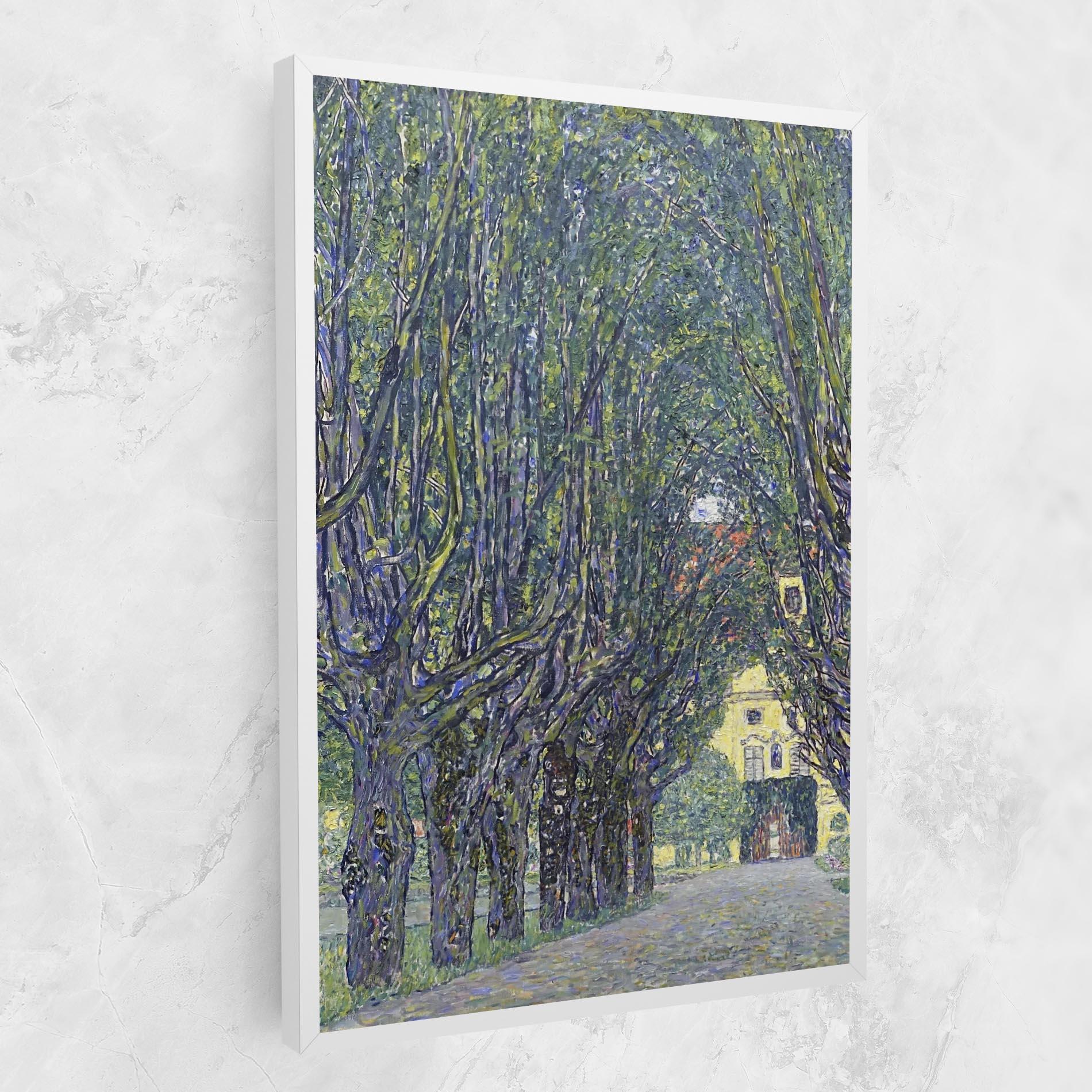 Leinwandbild Allee At Schloss Kammer mockup 1