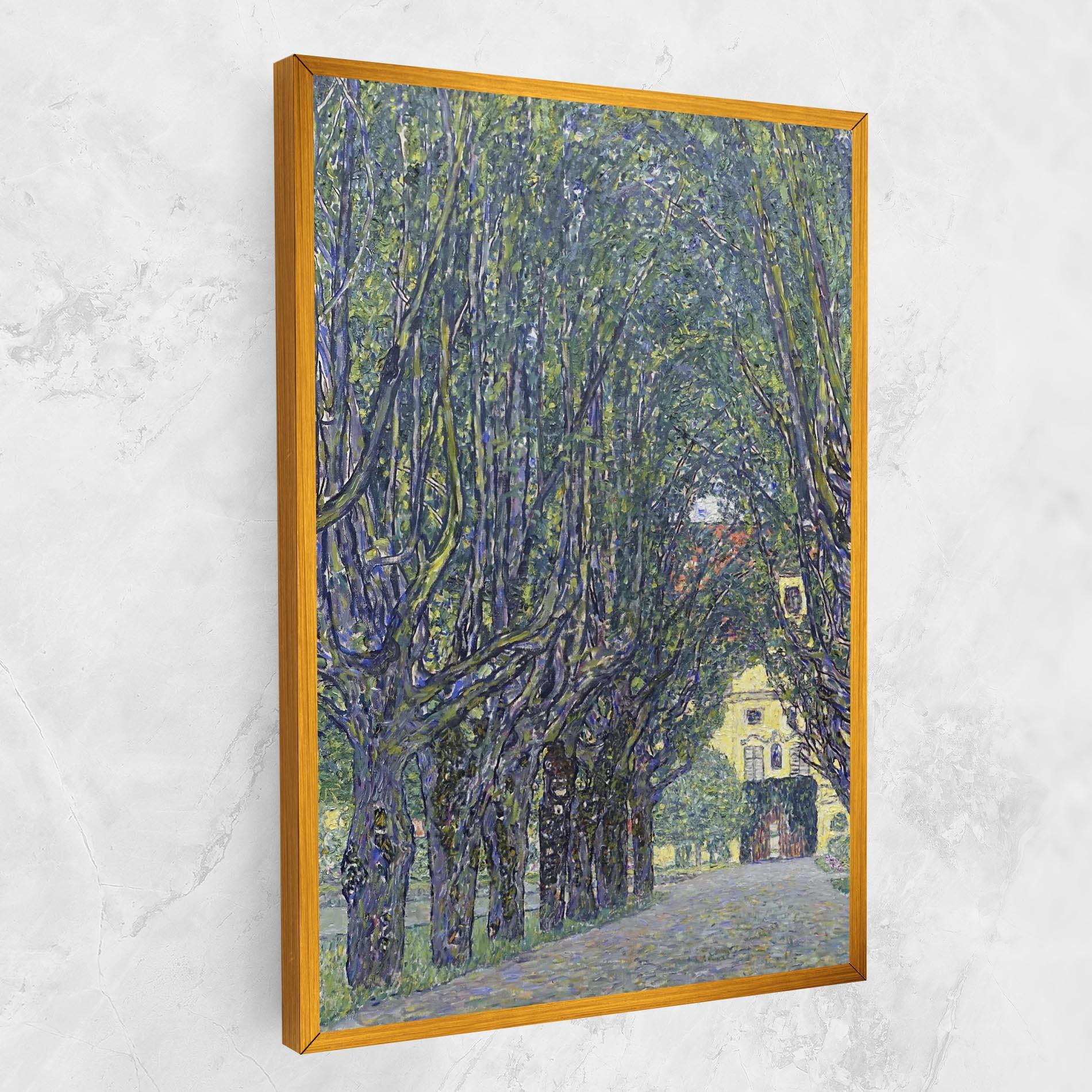 Leinwandbild Allee At Schloss Kammer mockup 1