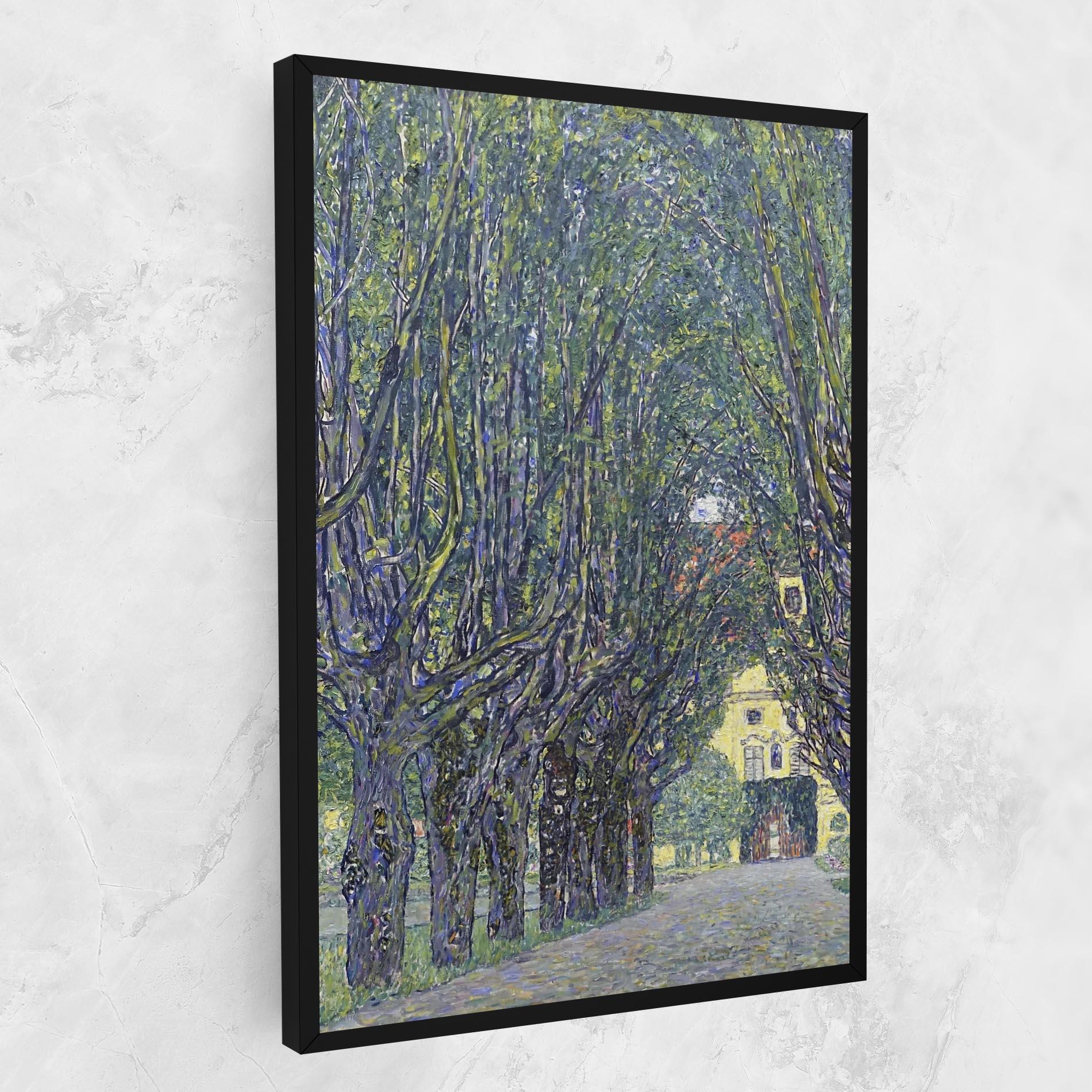 Leinwandbild Allee At Schloss Kammer mockup 1