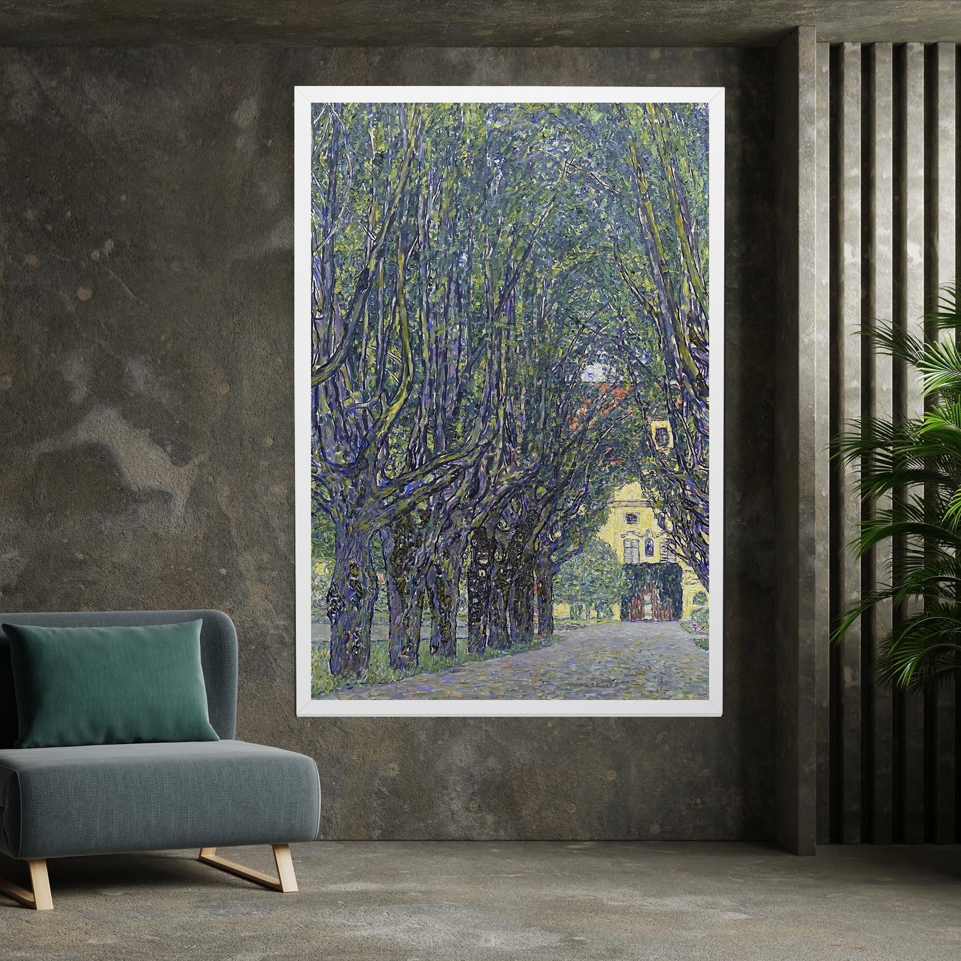 Leinwandbild Allee At Schloss Kammer mockup 7