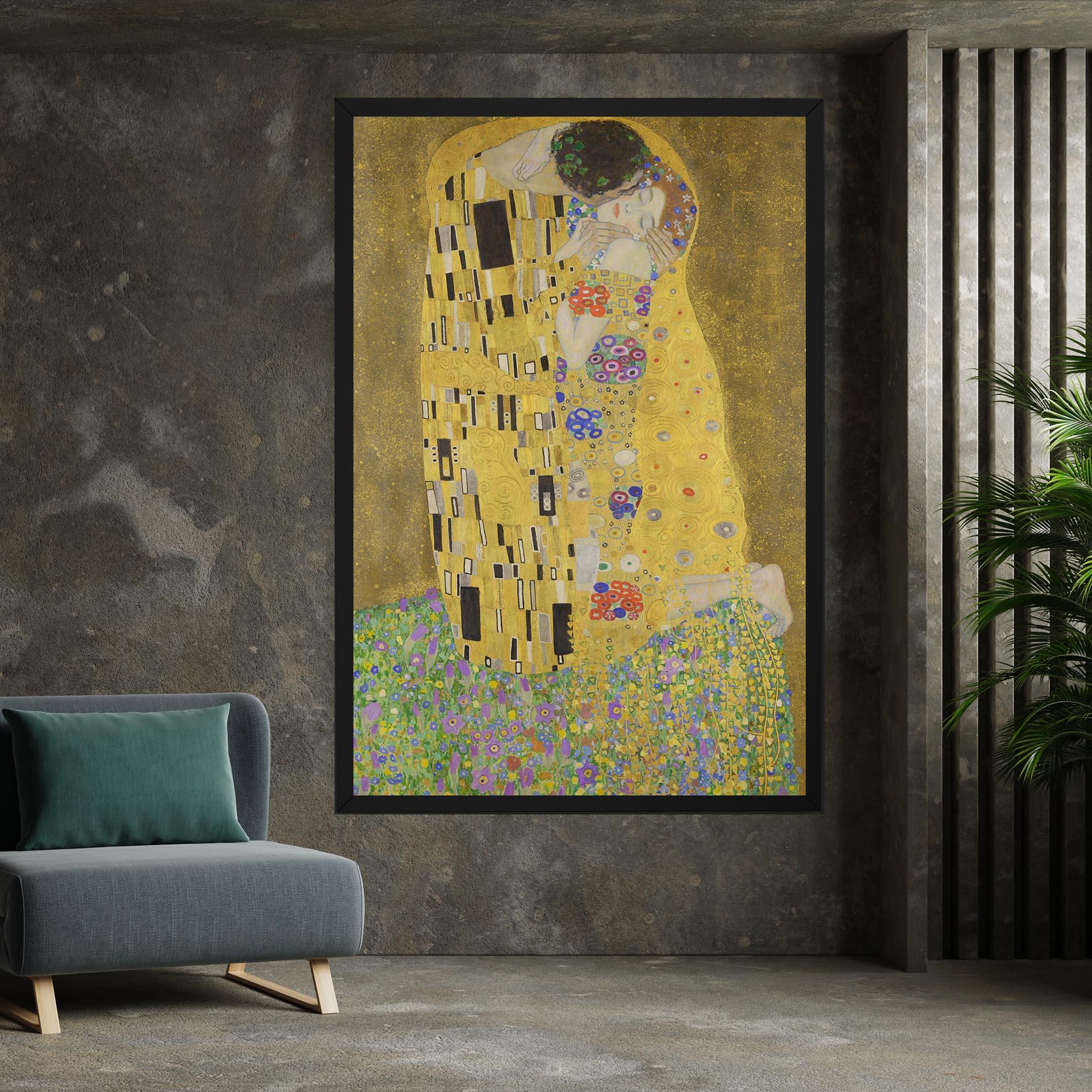 Leinwandbild The Kiss mockup 7