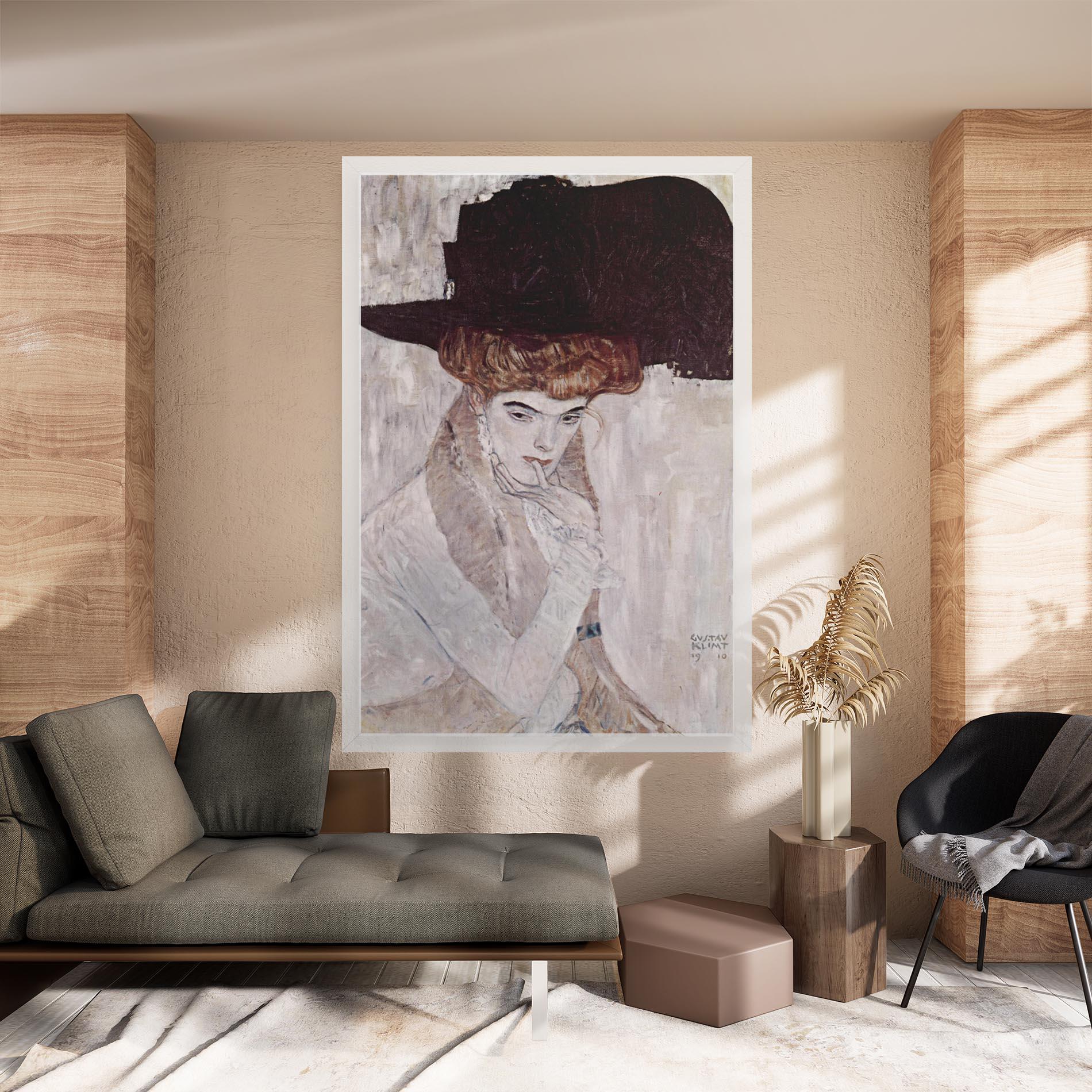 Leinwandbild Klimt Woman mockup 8