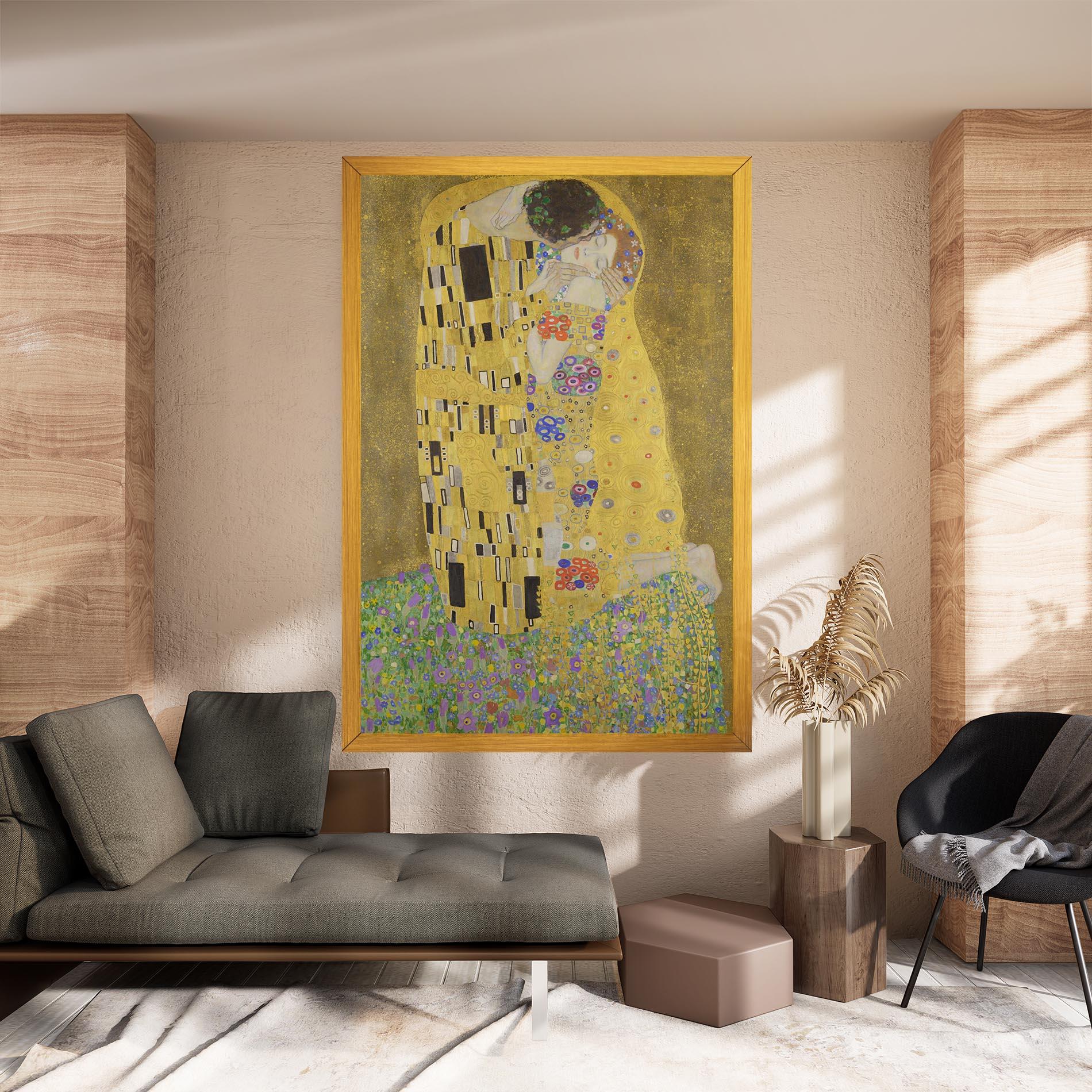 Leinwandbild The Kiss mockup 8