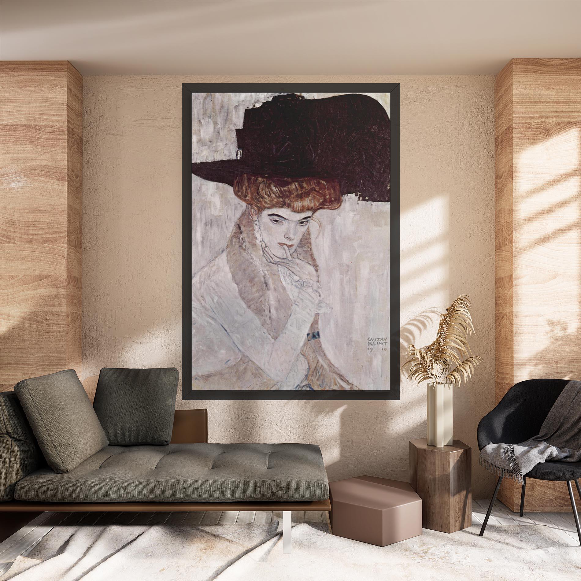 Leinwandbild Klimt Woman mockup 8