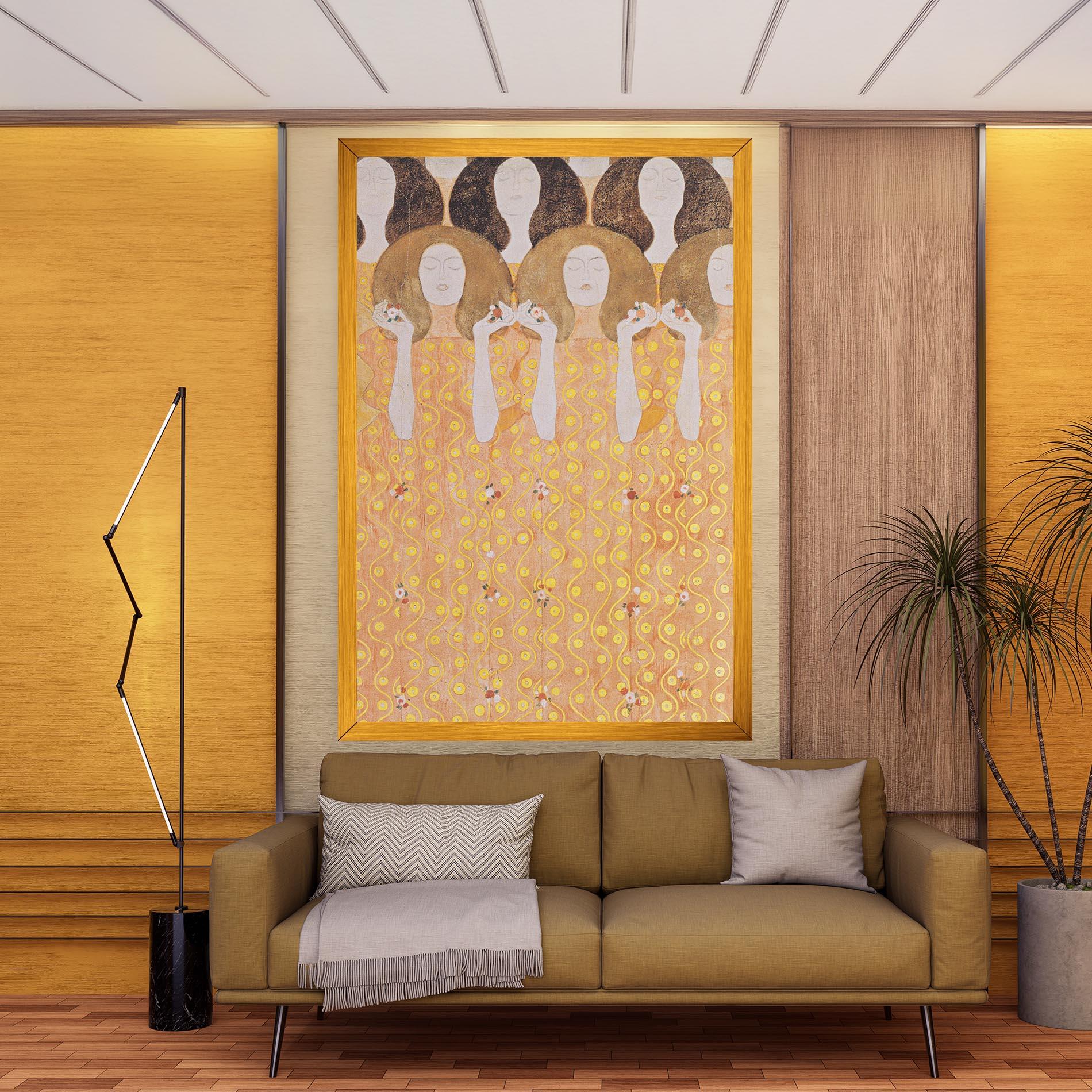 Leinwandbild Beethoven Frieze mockup 9