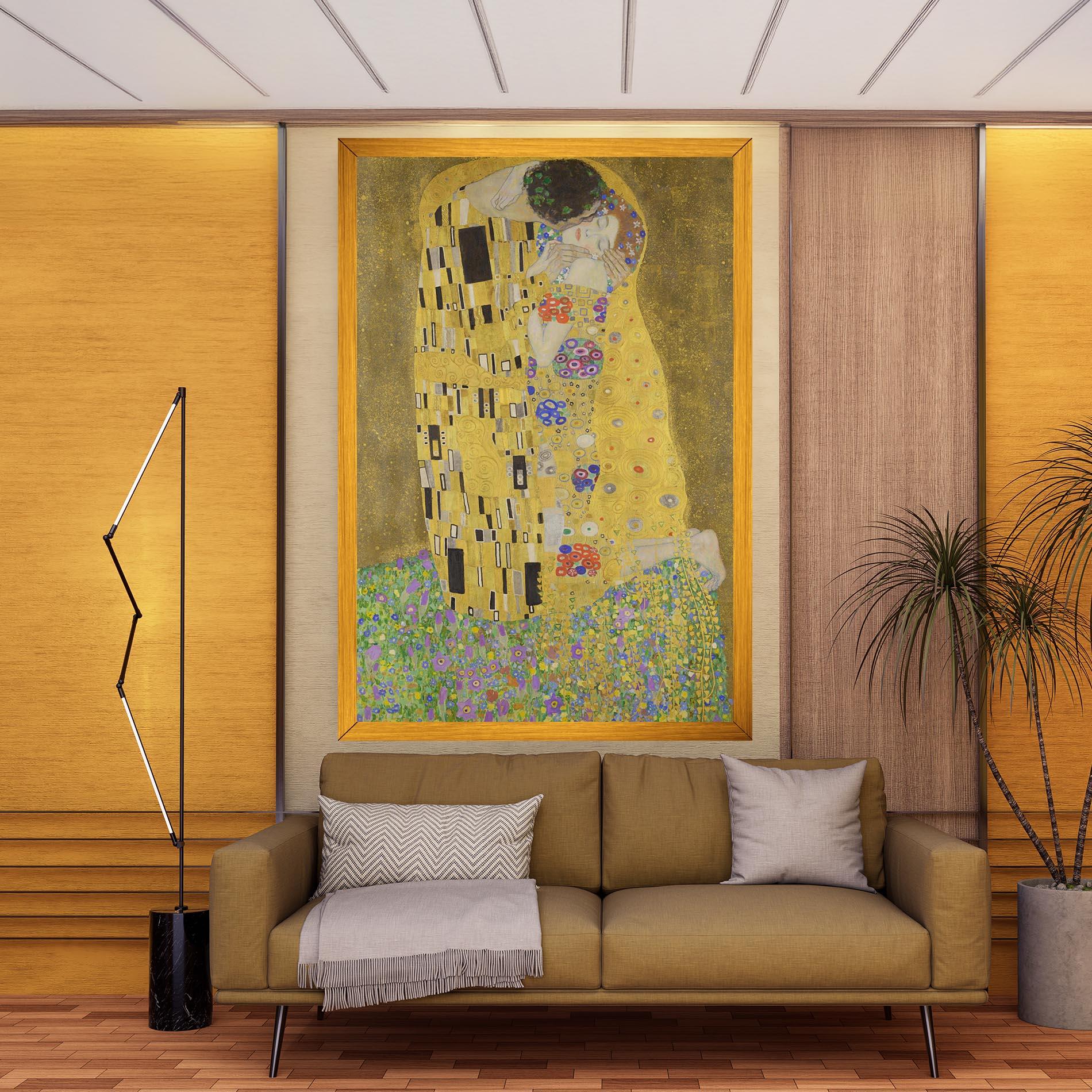 Leinwandbild The Kiss mockup 9