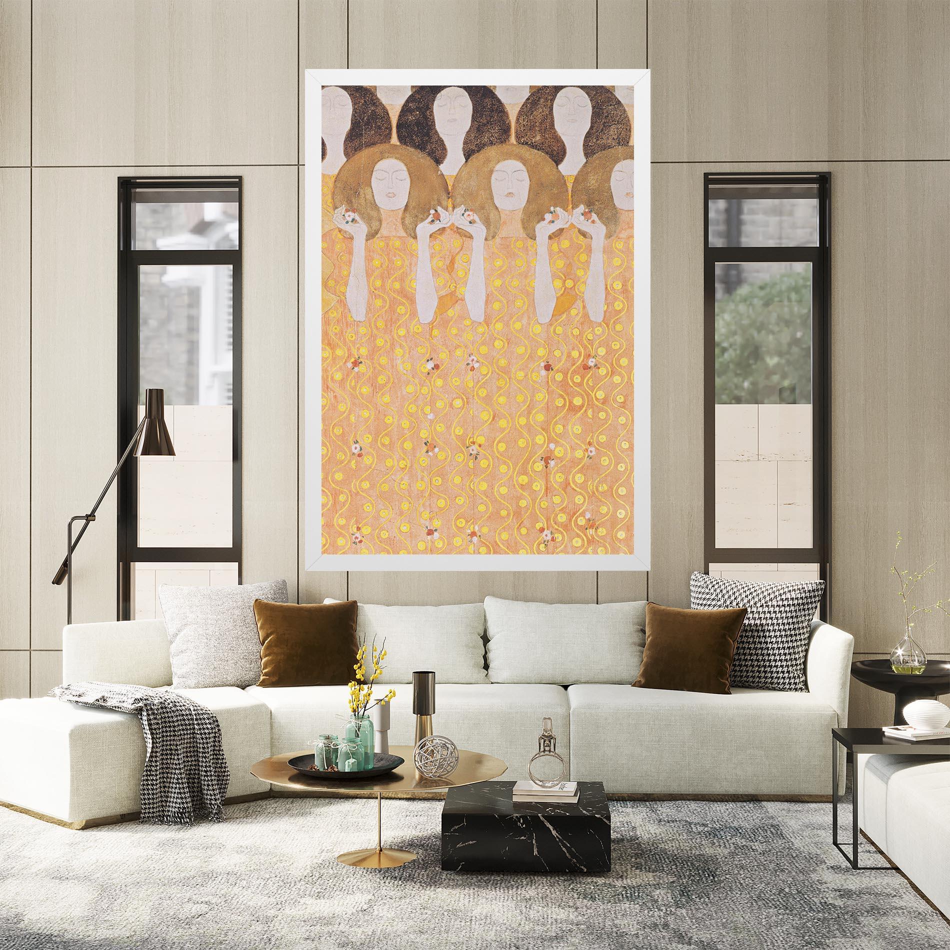 Leinwandbild Beethoven Frieze mockup 2