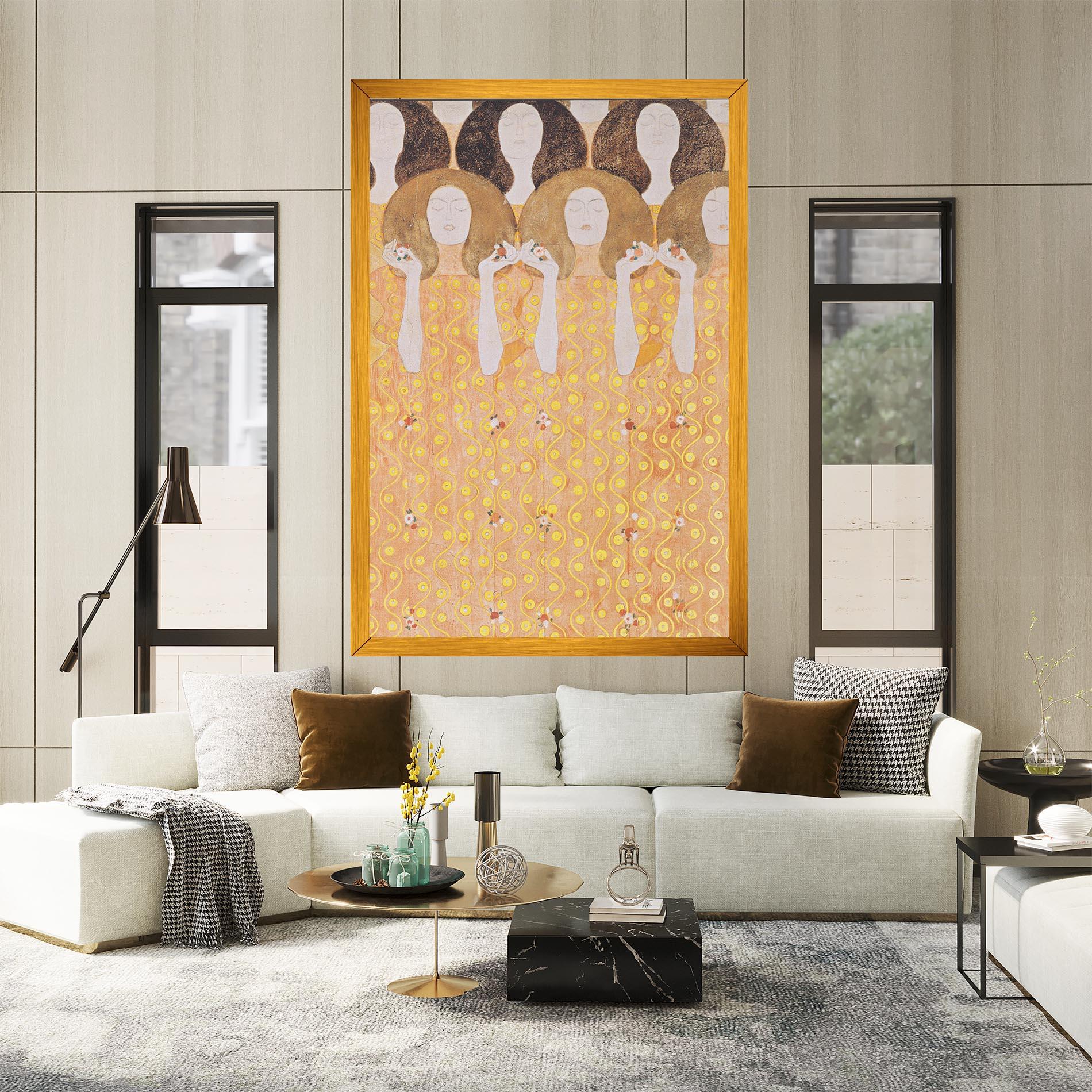 Leinwandbild Beethoven Frieze mockup 2