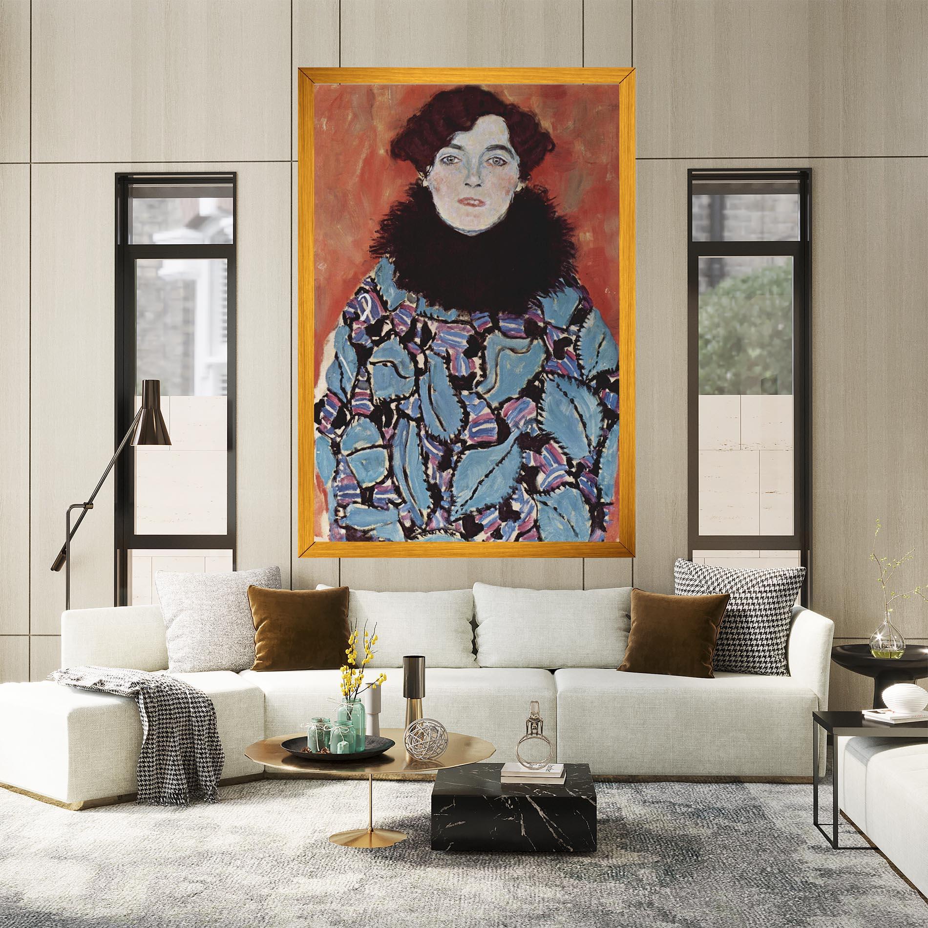 Leinwandbild Gustav Klimt Art mockup 2