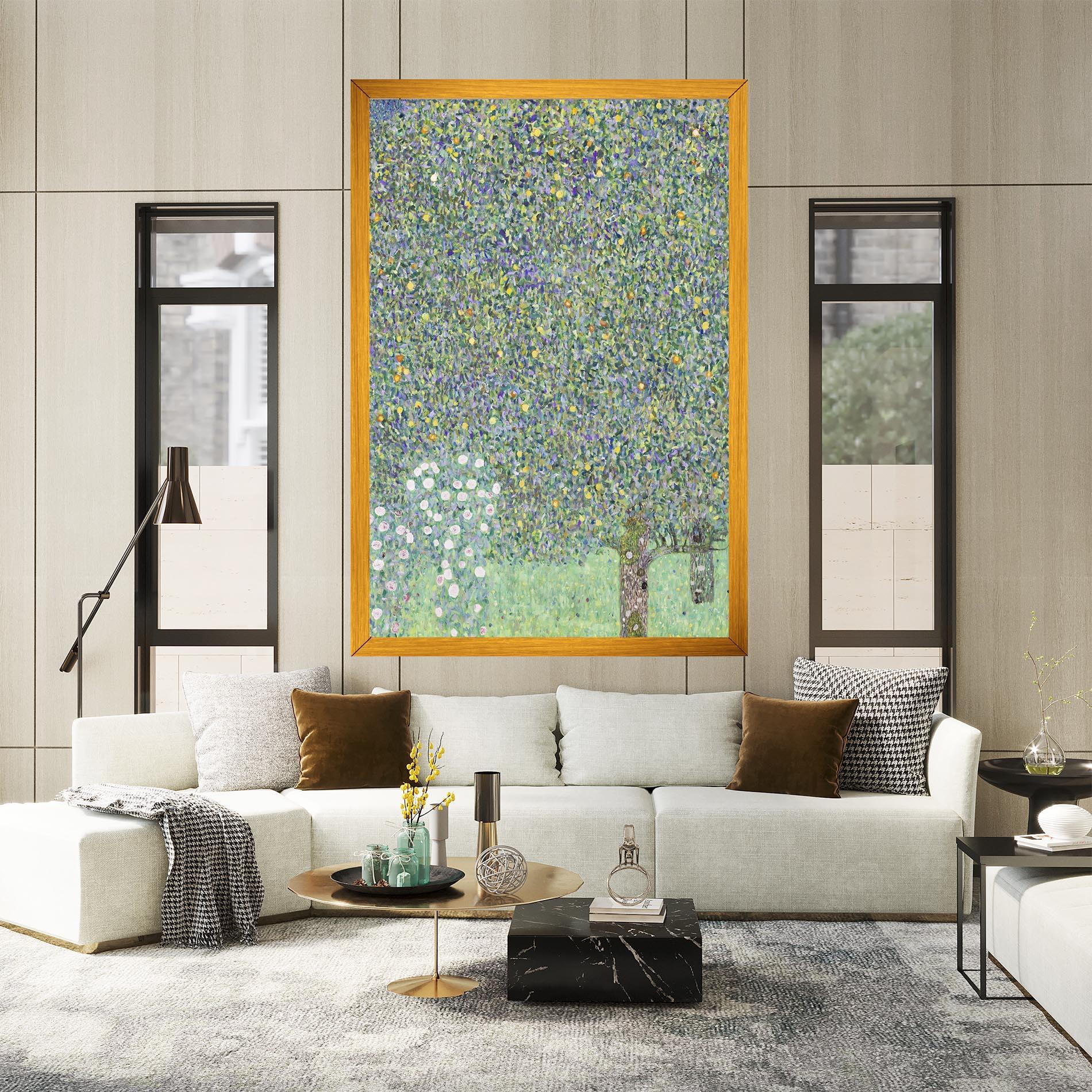 Leinwandbild Rosebushes mockup 2