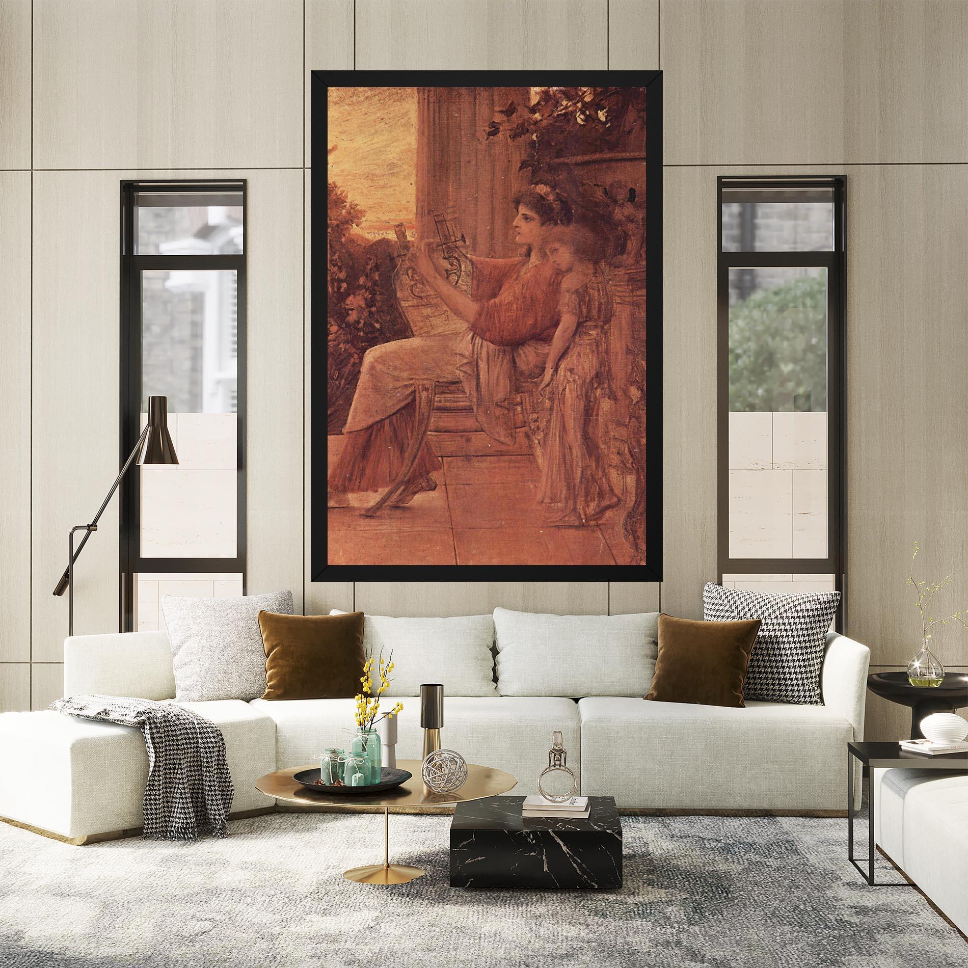 Leinwandbild Gustav Klimt Painting mockup 2