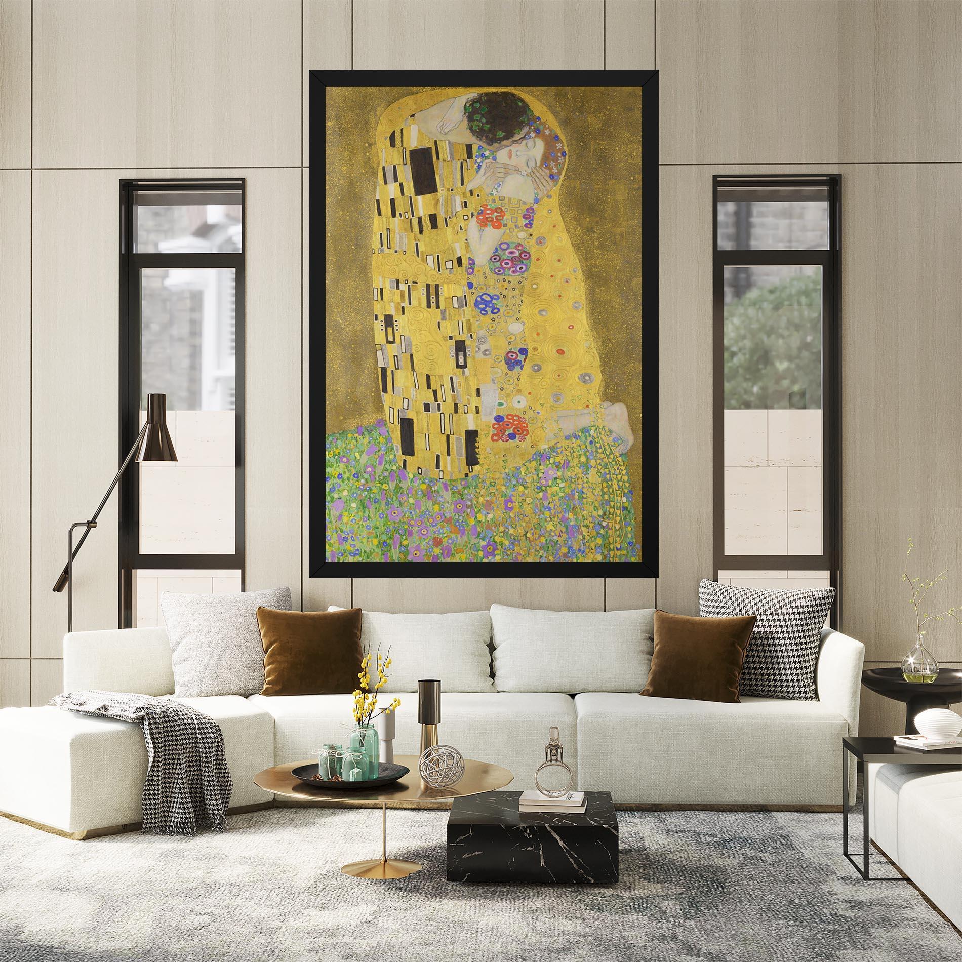 Leinwandbild The Kiss mockup 2