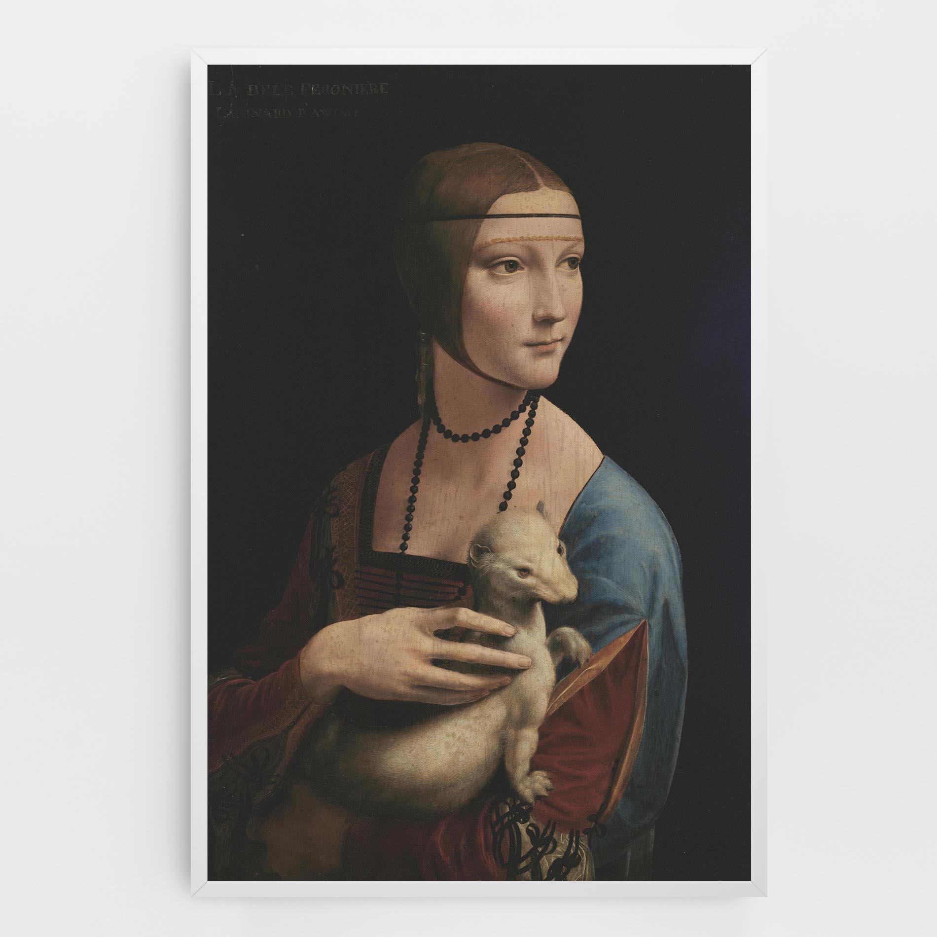 Leinwandbild Lady With An Ermine Leonardo Da Vinci mockup 0