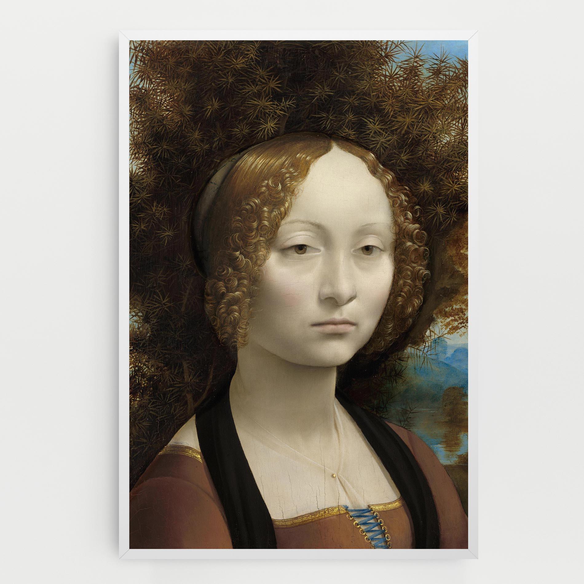 Leinwandbild Leonardo Da Vinci Ginevra De Benci mockup 0