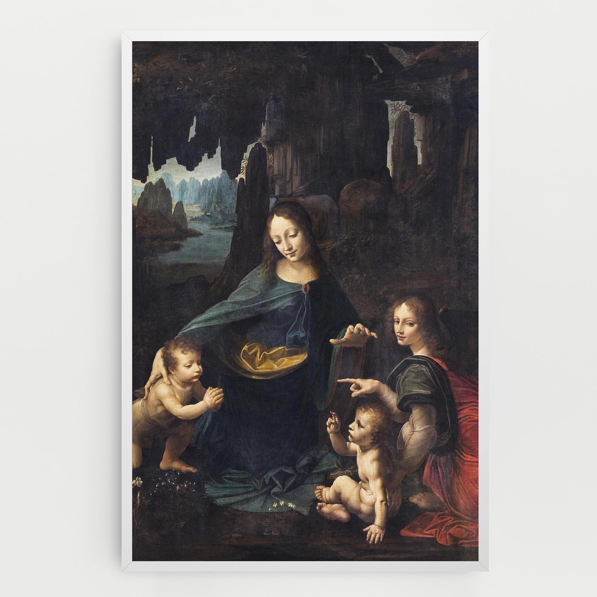 Leinwandbild The Virgin Of The Rocks Leonardo Da Vinci mockup 0