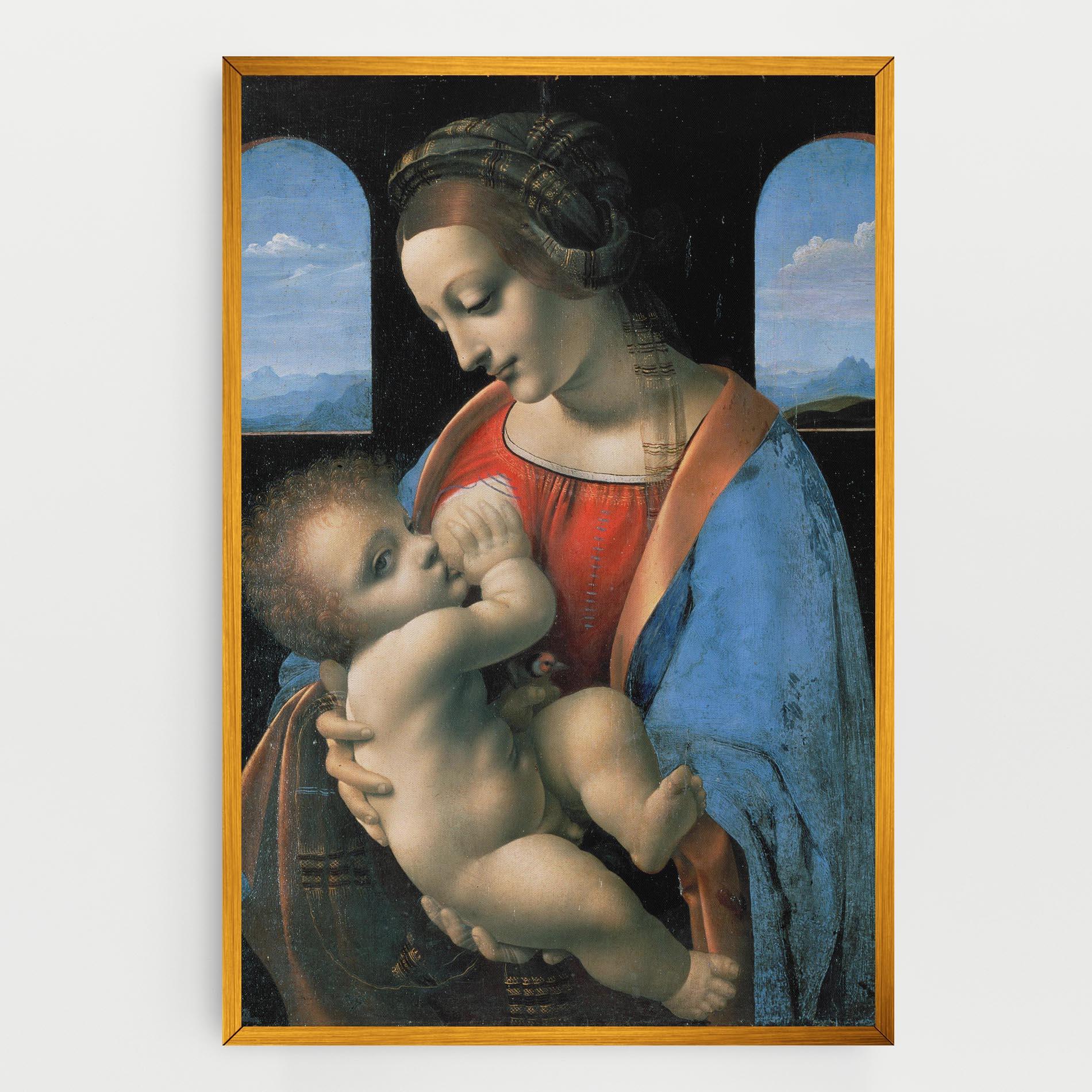 Leinwandbild Leonardo Da Vinci Attributed Madonna Litta mockup 0