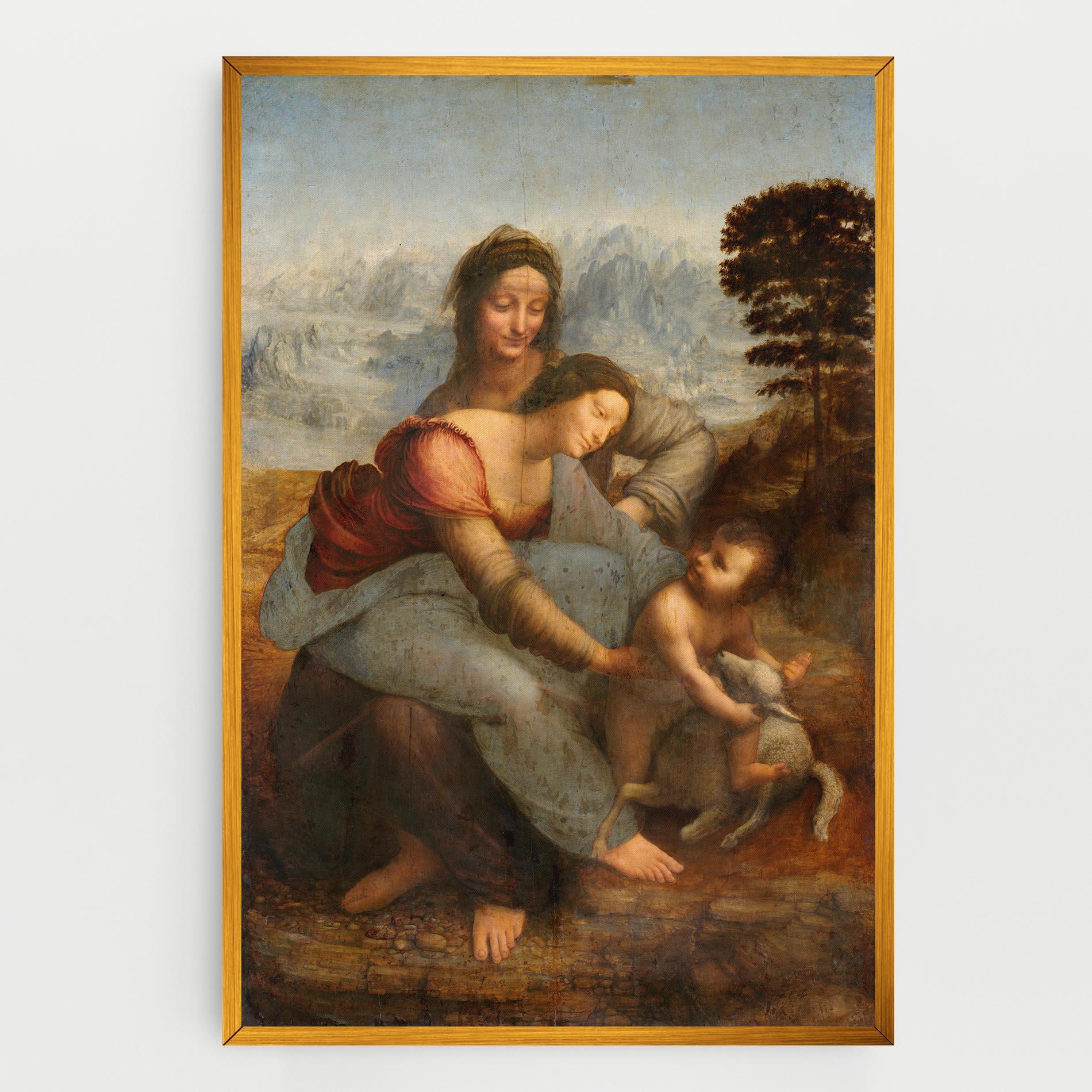 Leinwandbild Leonardo Da Vinci Virgin And Child With St Anne mockup 0
