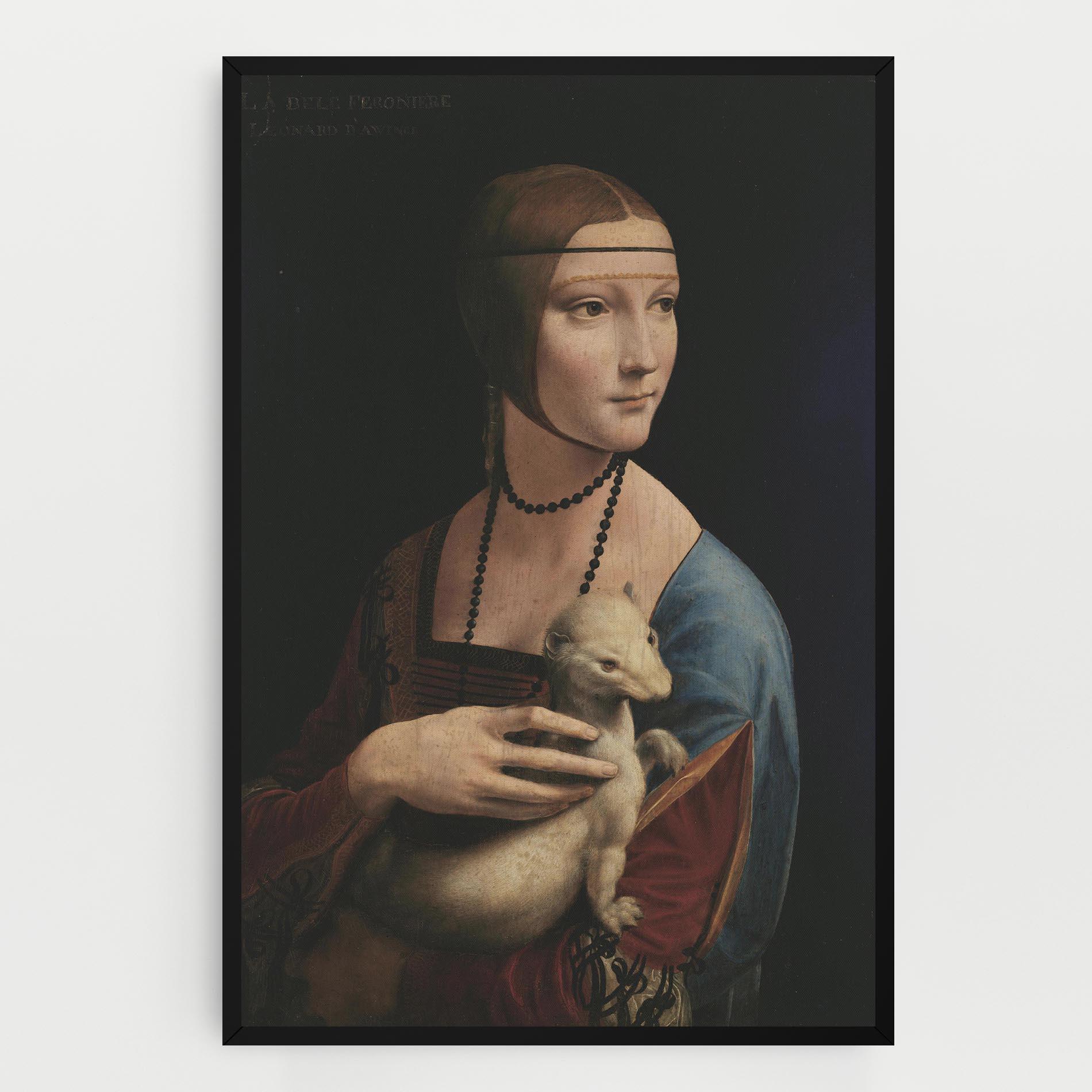 Leinwandbild Lady With An Ermine Leonardo Da Vinci mockup 0