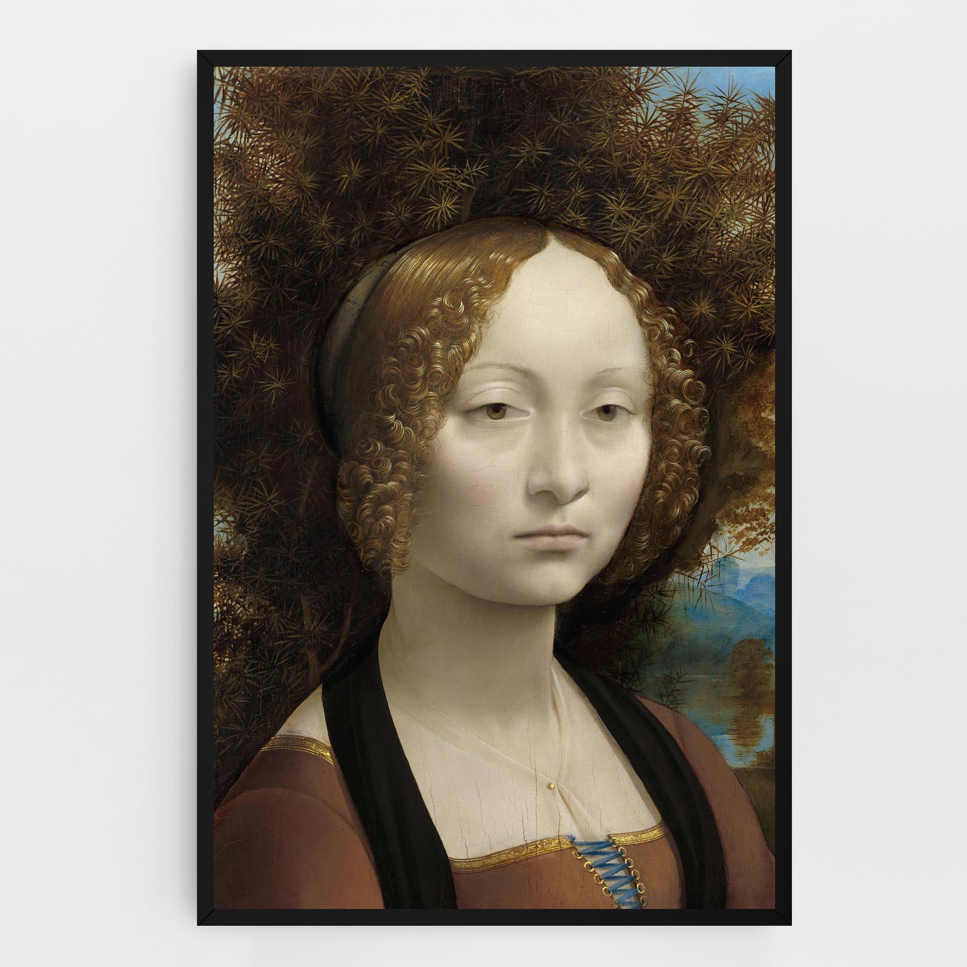 Leinwandbild Leonardo Da Vinci Ginevra De Benci mockup 0