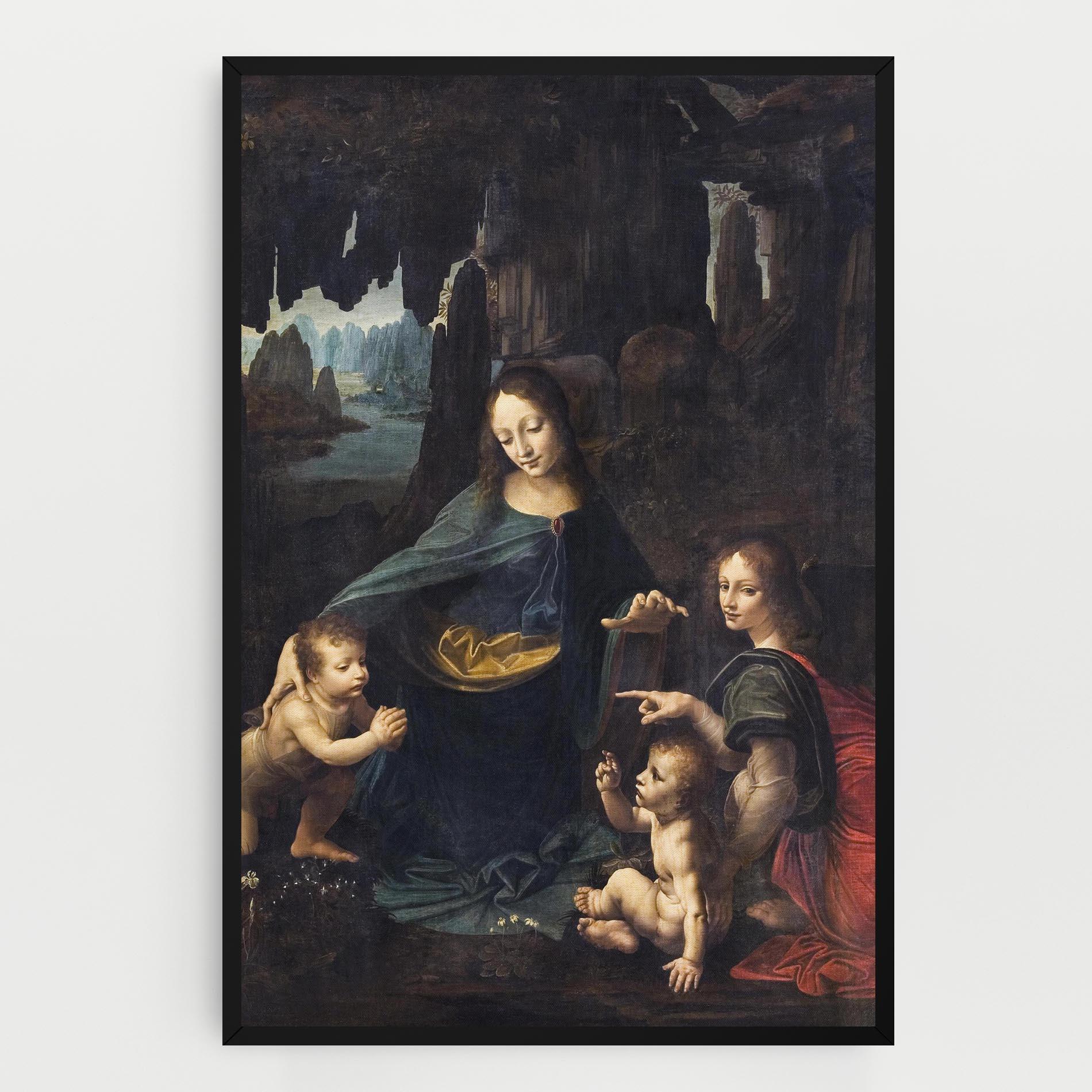 Leinwandbild The Virgin Of The Rocks Leonardo Da Vinci mockup 0