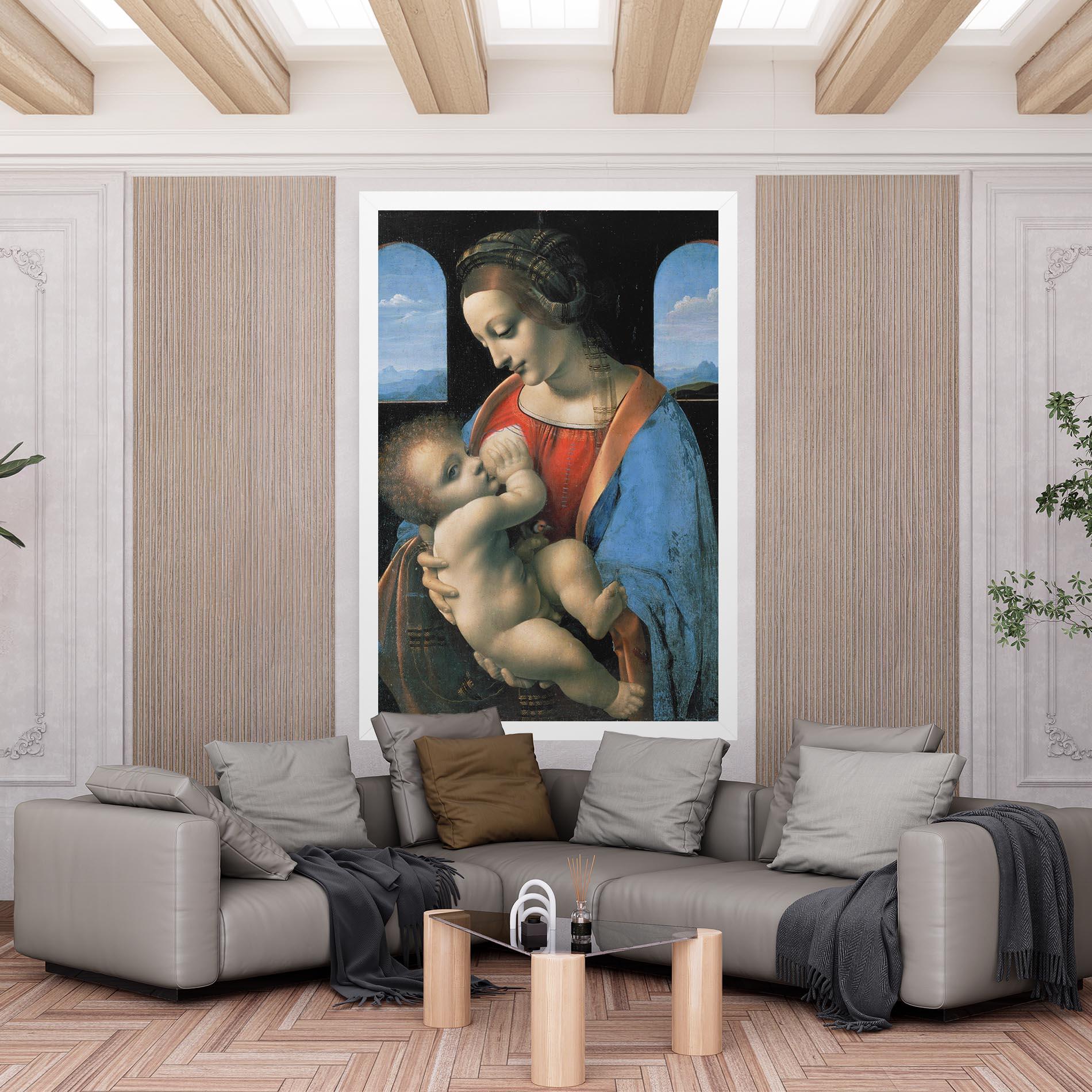 Leinwandbild Leonardo Da Vinci Attributed Madonna Litta mockup 6