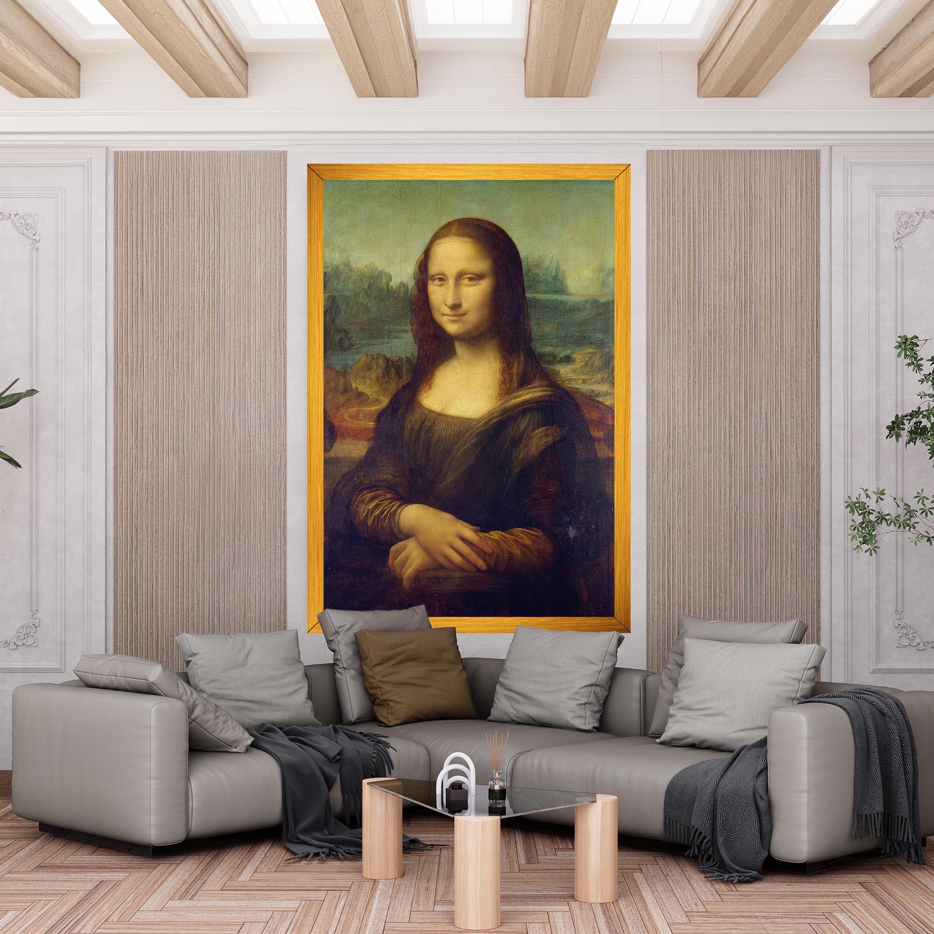 Leinwandbild Gioconda By Leonardo Da Vinci mockup 6