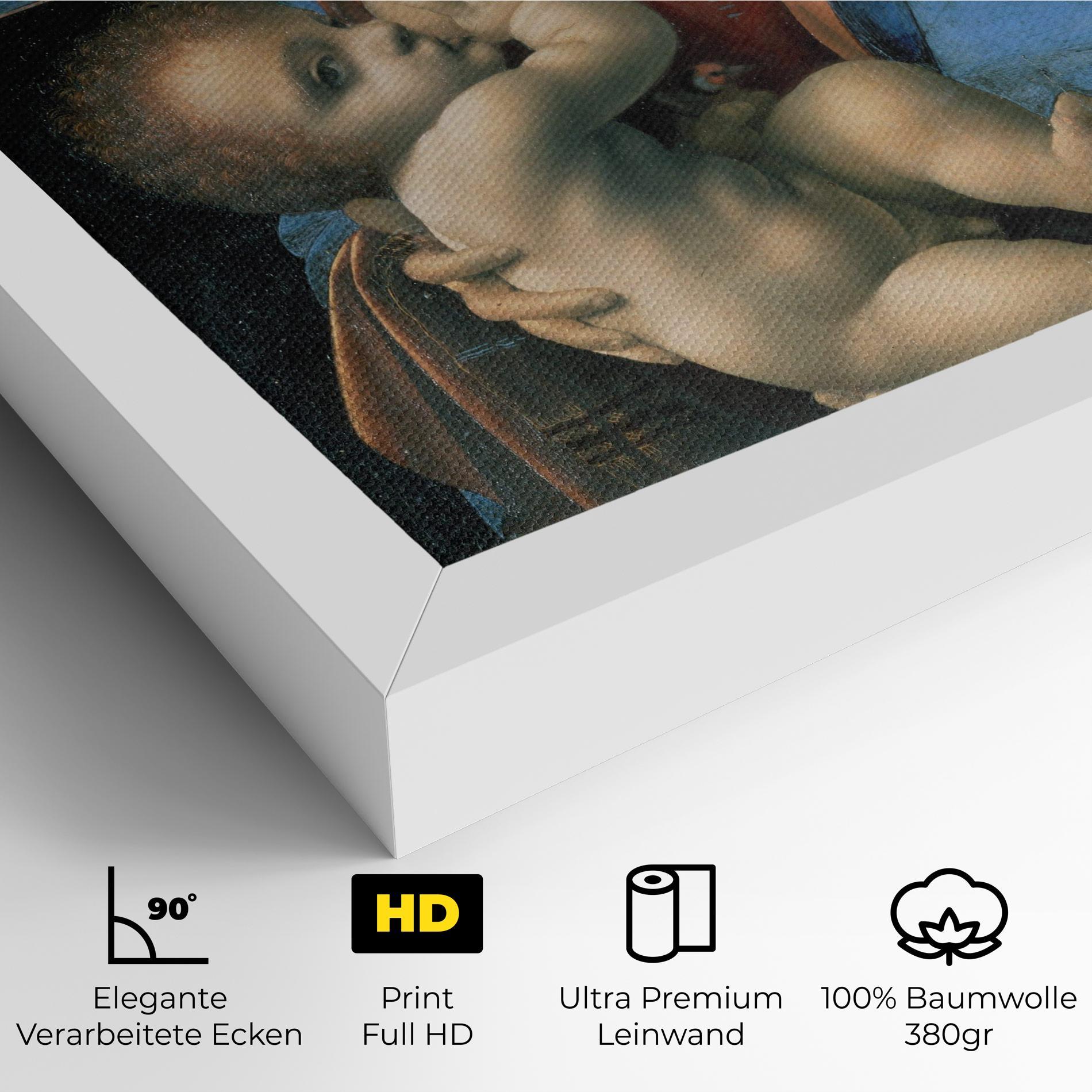 Leinwandbild Leonardo Da Vinci Attributed Madonna Litta mockup 4