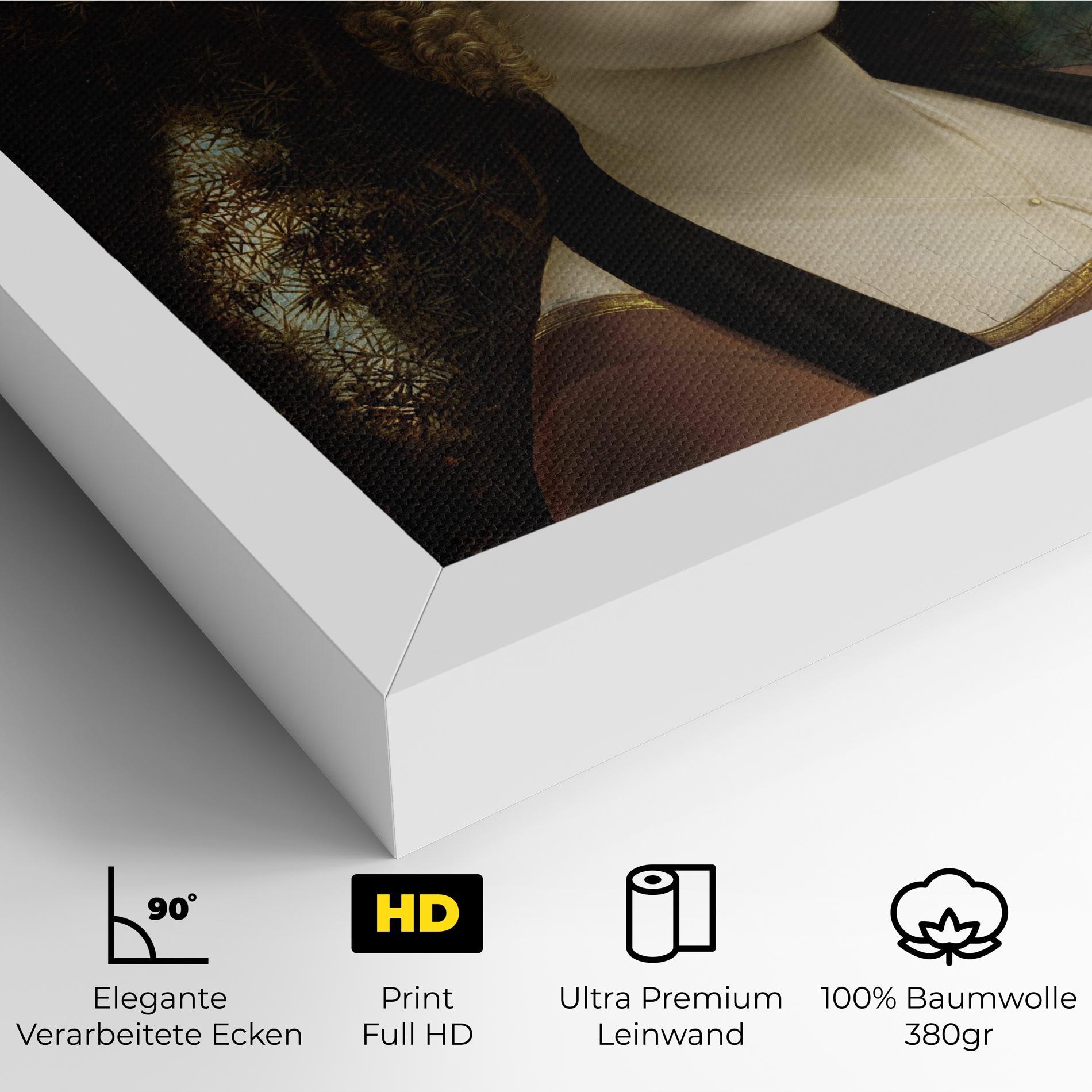 Leinwandbild Leonardo Da Vinci Ginevra De Benci mockup 4