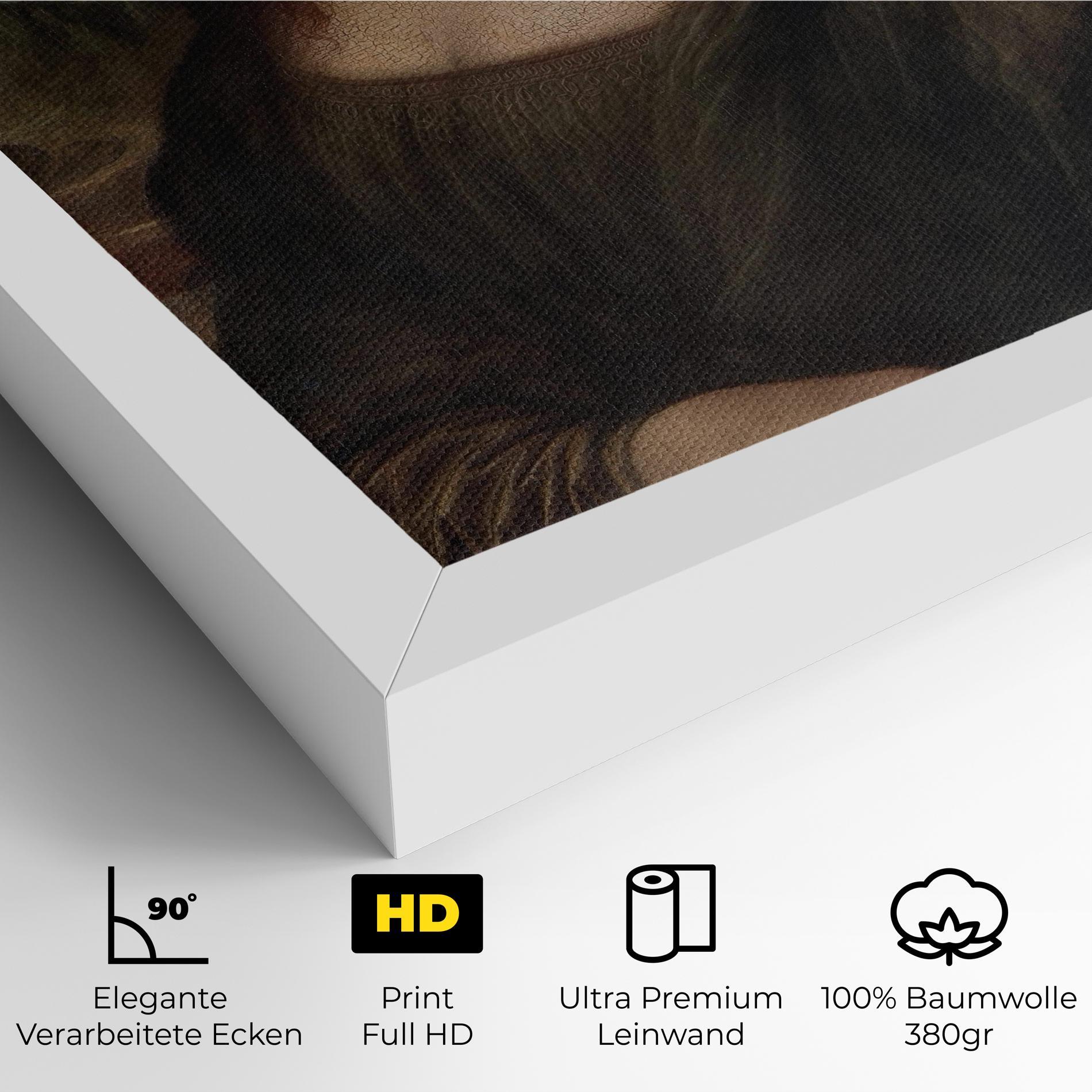 Leinwandbild Mona Lisa By Leonardo Da Vinci mockup 4