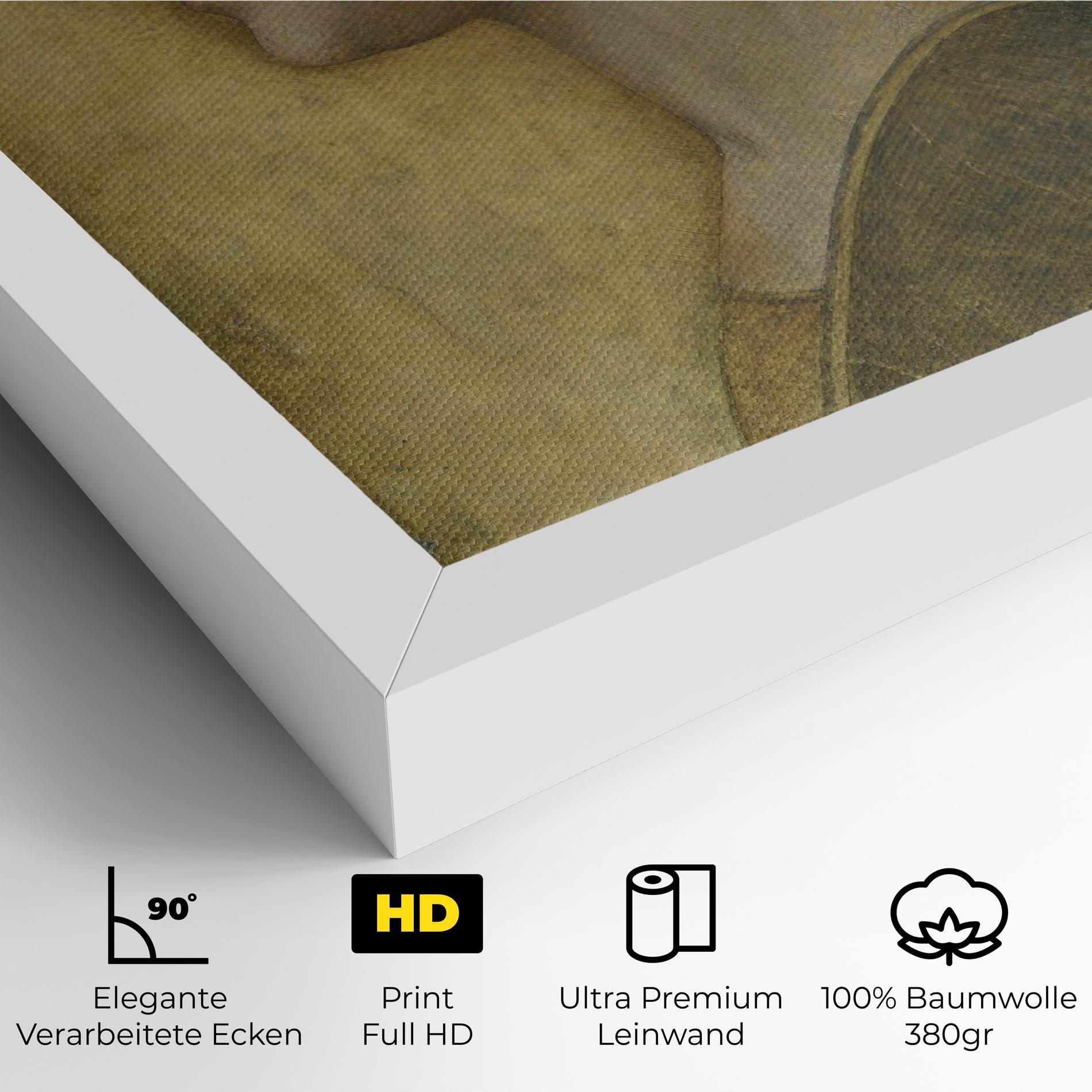 Leinwandbild Profile Of A Young Fiancee Da Vinci mockup 4