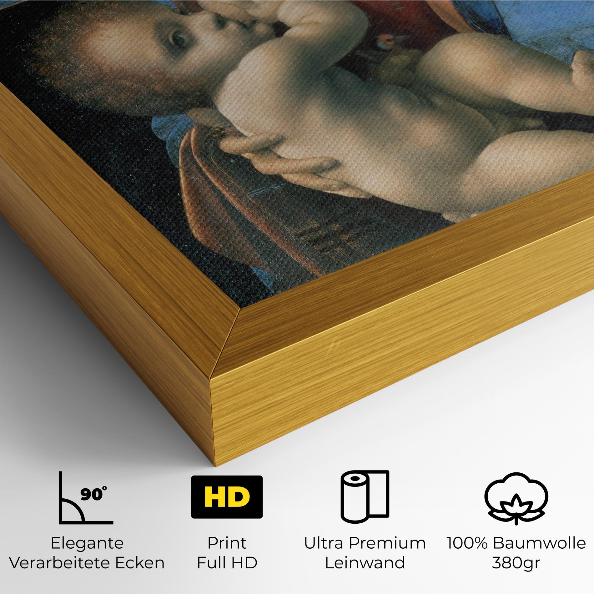 Leinwandbild Leonardo Da Vinci Attributed Madonna Litta mockup 4