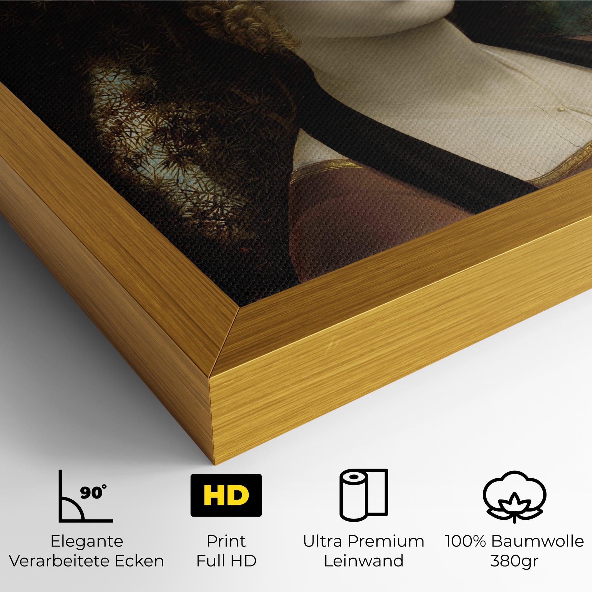 Leinwandbild Leonardo Da Vinci Ginevra De Benci mockup 4