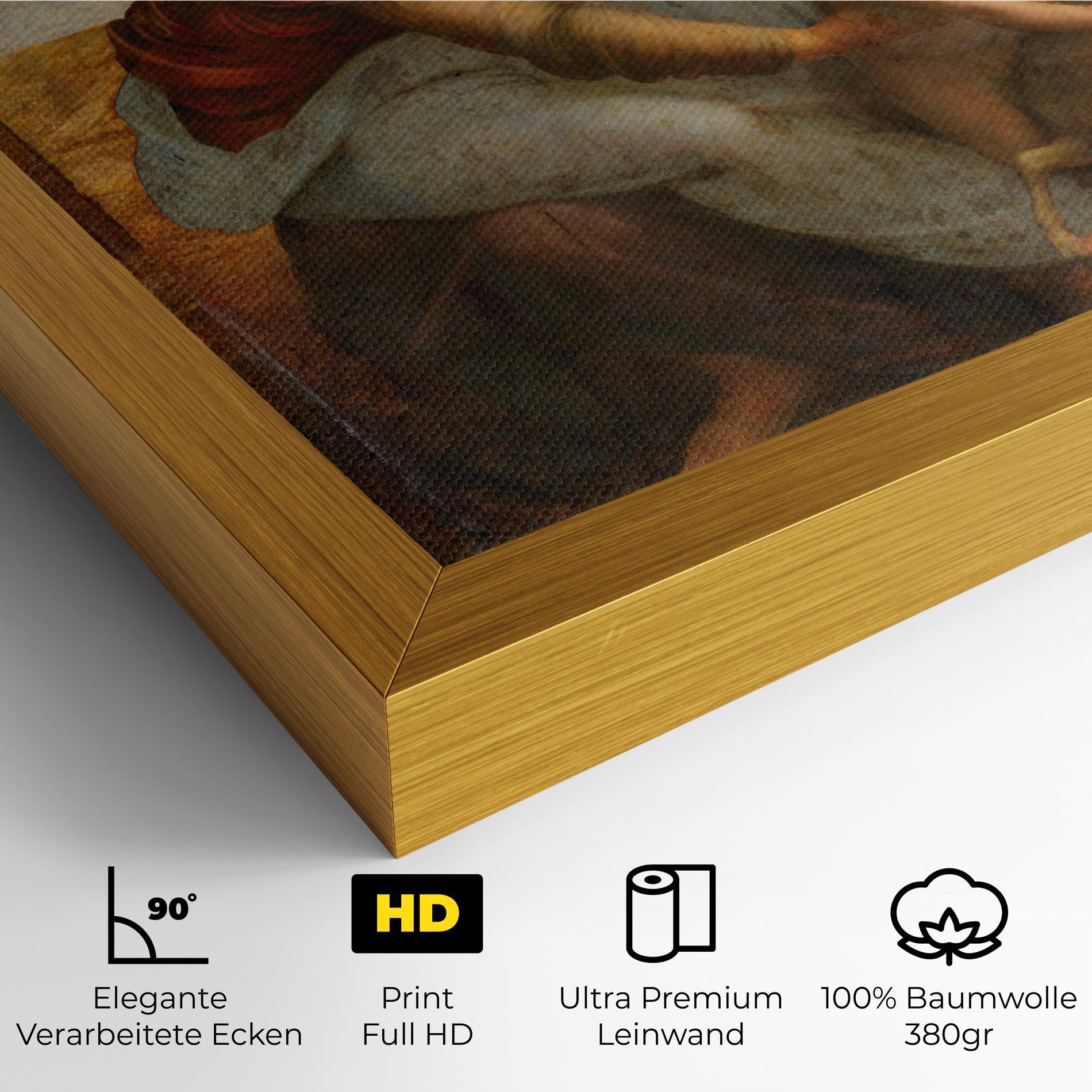 Leinwandbild Leonardo Da Vinci Virgin And Child With St Anne mockup 4