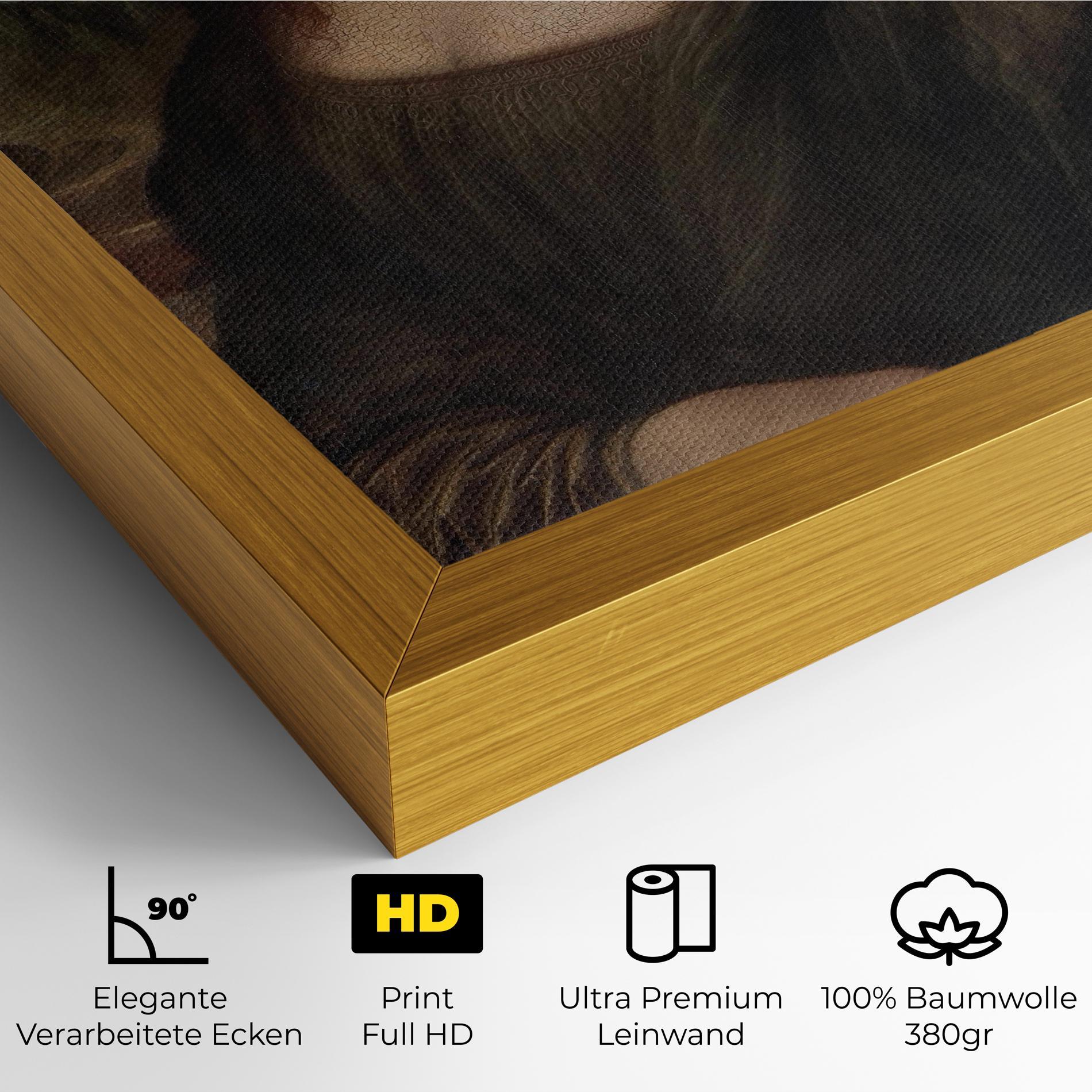 Leinwandbild Mona Lisa By Leonardo Da Vinci mockup 4
